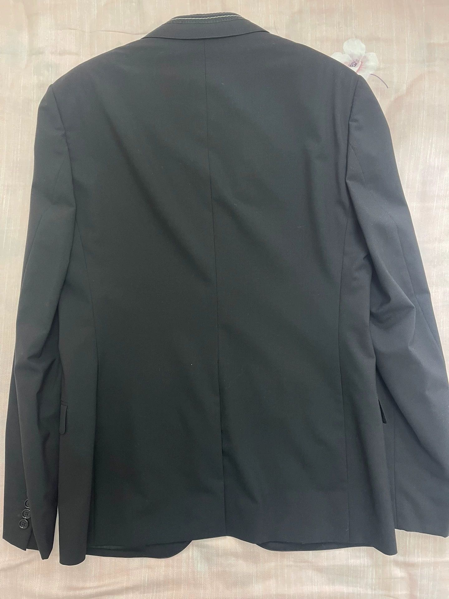 Lanvin Lanvin Basic Suit Men's 50 Black 100% Wool Size 50R - 2 Thumbnail