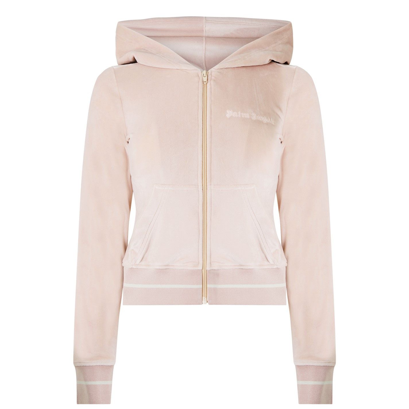 Palm Angels o1g2r1mq0325 ChenilleTrack Jacket in Pink Size L / US 10 / IT 46 - 1 Thumbnail