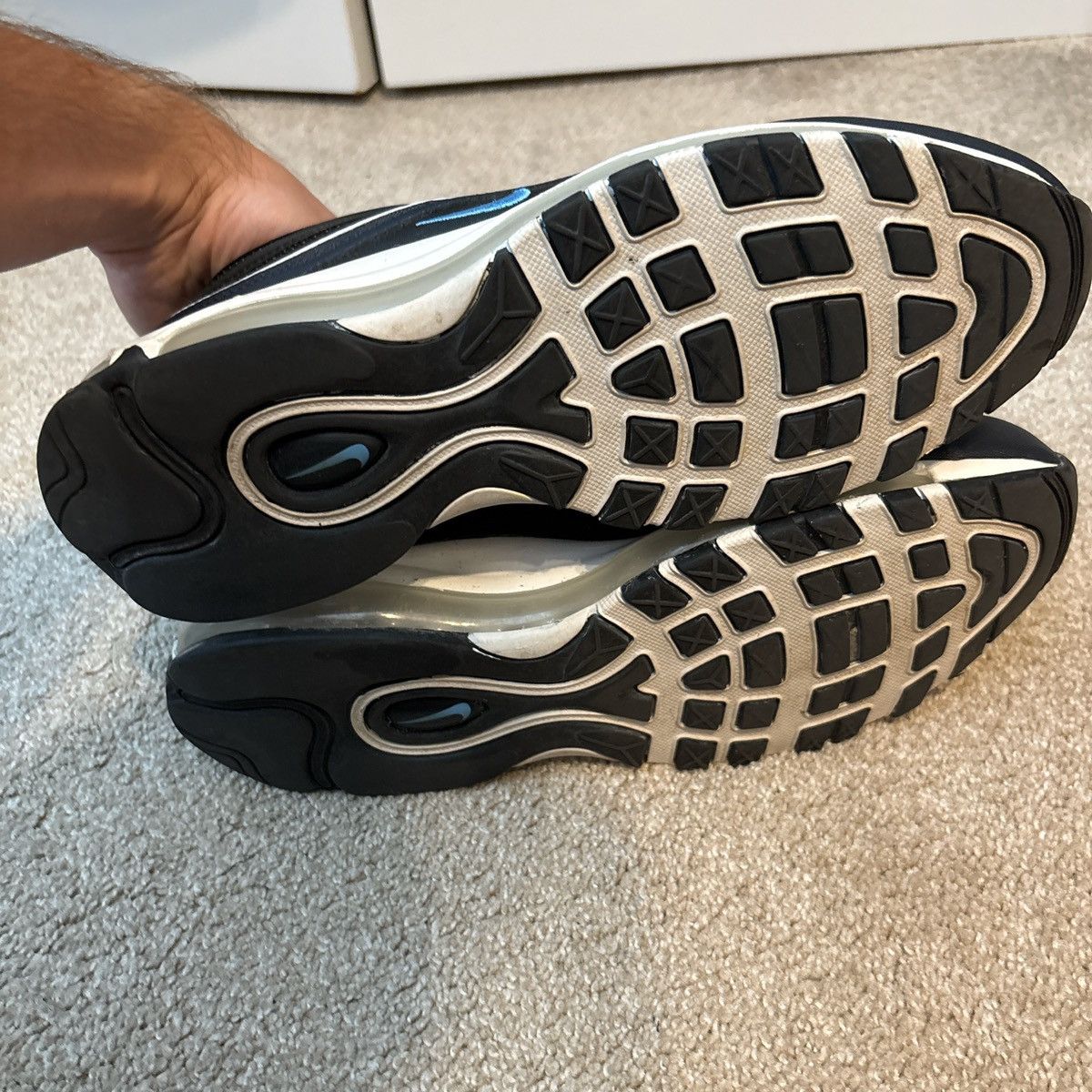 Nike Nike Air Max 97 trainers in black and white Size US 11.5 / EU 44-45 - 8 Thumbnail
