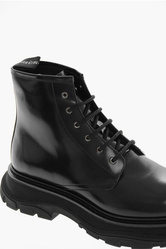 Alexander McQueen o1y1024 Ankle Boots in Black Size US 5 / EU 37 - 3 Thumbnail