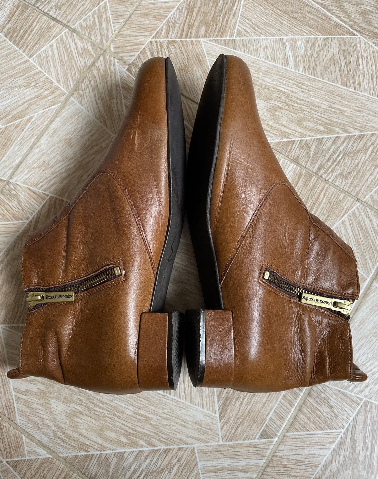 Leather × Russell & Bromley × Vintage Vintage Rare Russell and Bromley London Leather Brown Shoes Size US 8.5 / EU 41-42 - 5 Thumbnail