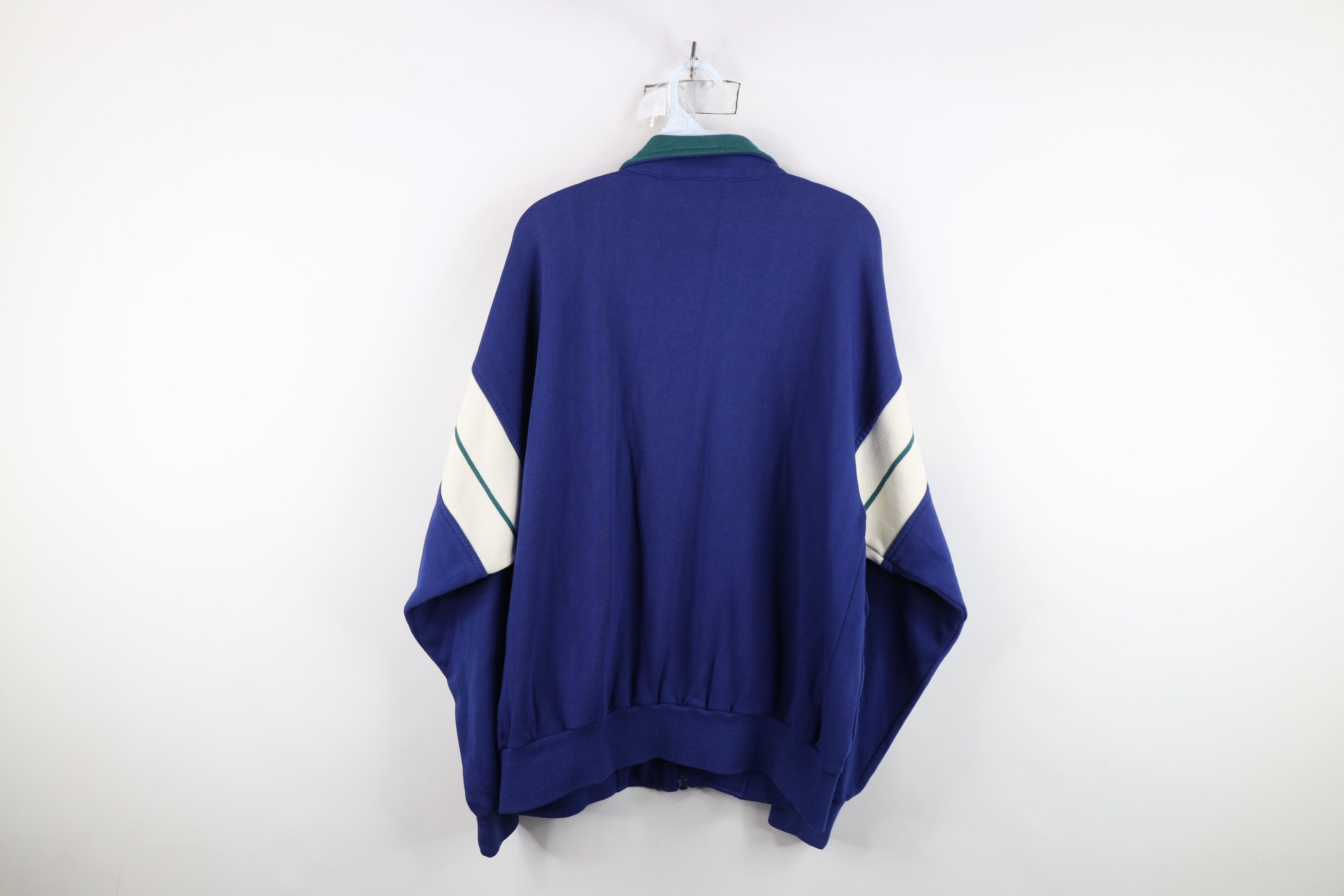 Vintage Vintage 90s Streetwear Warm Up Tennis Track Jacket Blue Size US L / EU 52-54 / 3 - 12 Thumbnail