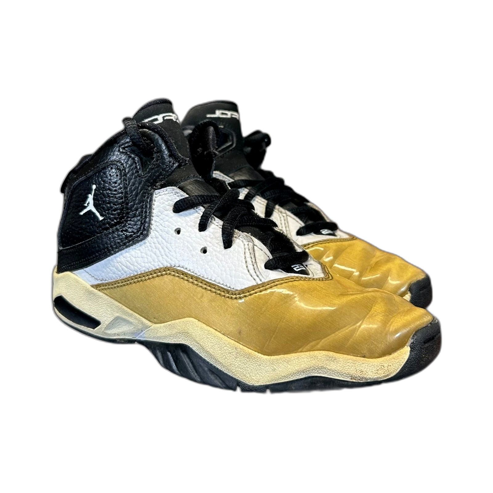 Nike Jordan Trainers Kids Size US 1.5Y B'Loyal TD White Black Gol Size US XXS / EU 40 - 2 Thumbnail