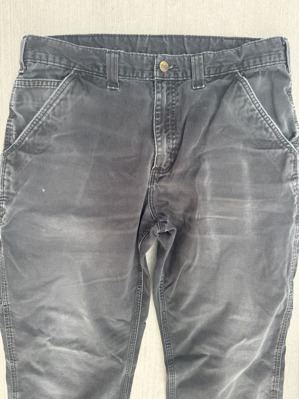Carhartt CARHARTT BLACK CARGO DENIM JEANS RELAXED FIT 36 W x 32 L Size US 36 / EU 52 - 2 Thumbnail
