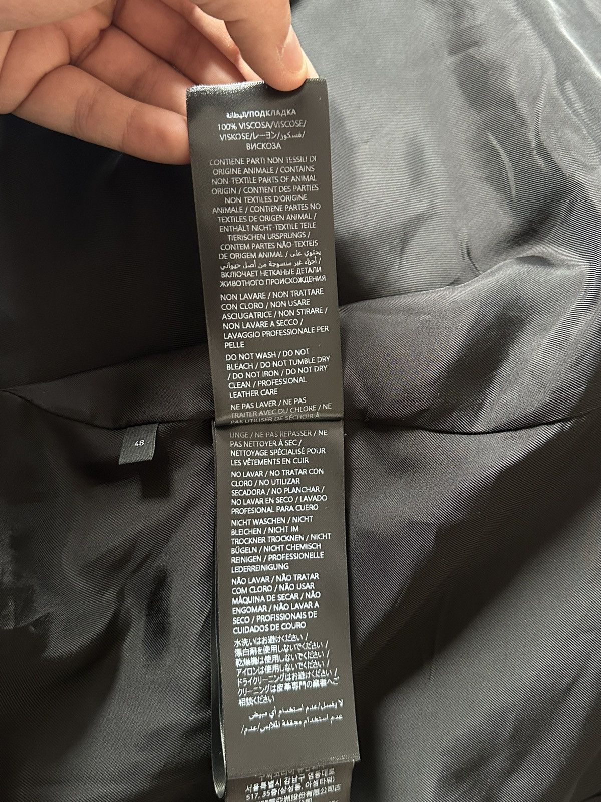 Gucci [48] 8500$ Demna Gucci Spring26 Lambskin leather jacket Size US M / EU 48-50 / 2 - 14 Thumbnail