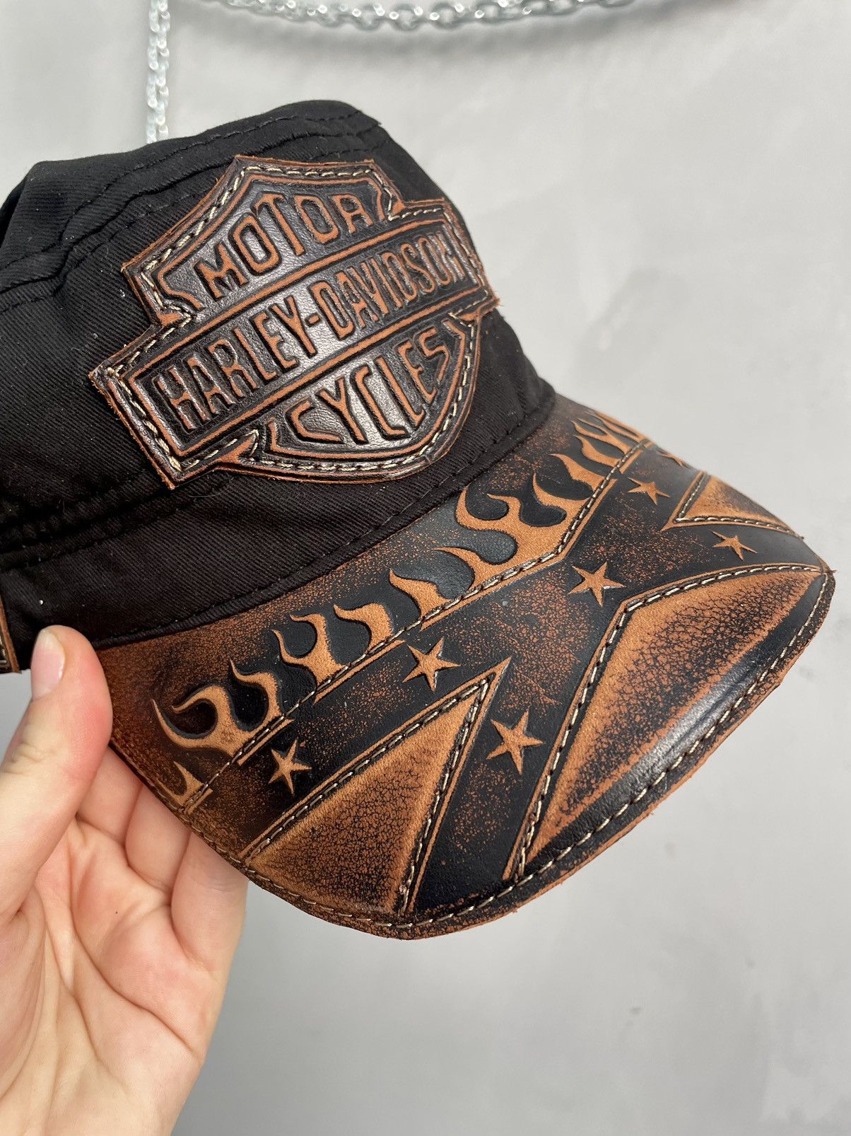Harley Davidson Harley Davidson black trucker cap vintage biker street style Size ONE SIZE - 10 Thumbnail