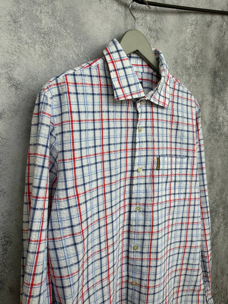 Giorgio Armani Armani Jeans Vintage Check Button Up Shirt Textured Pattern Size US XL / EU 56 / 4 - 3 Thumbnail