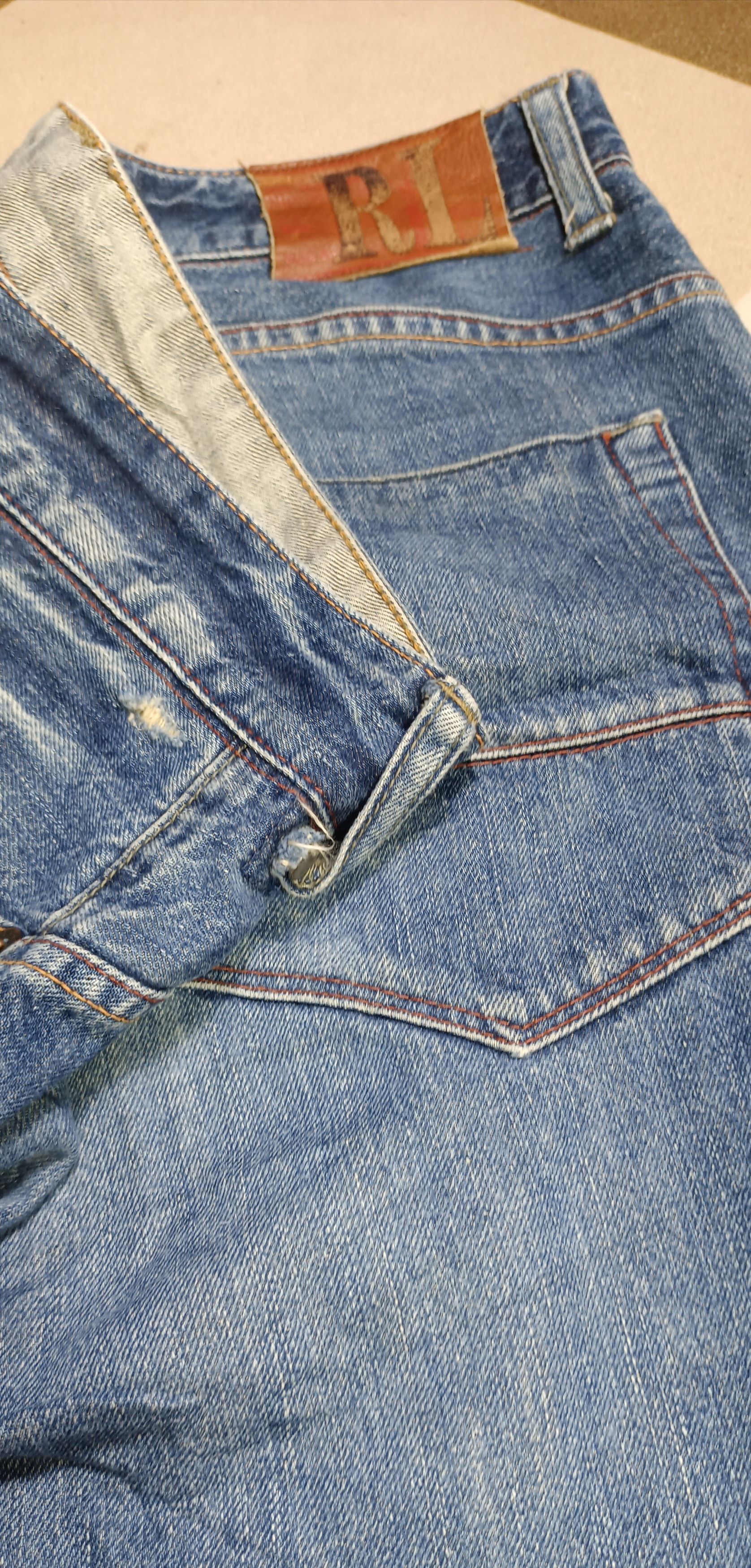 Polo Ralph Lauren Vintage Polo Ralph Lauren Pai Leather Distressed Denim Size US 34 / EU 50 - 7 Thumbnail