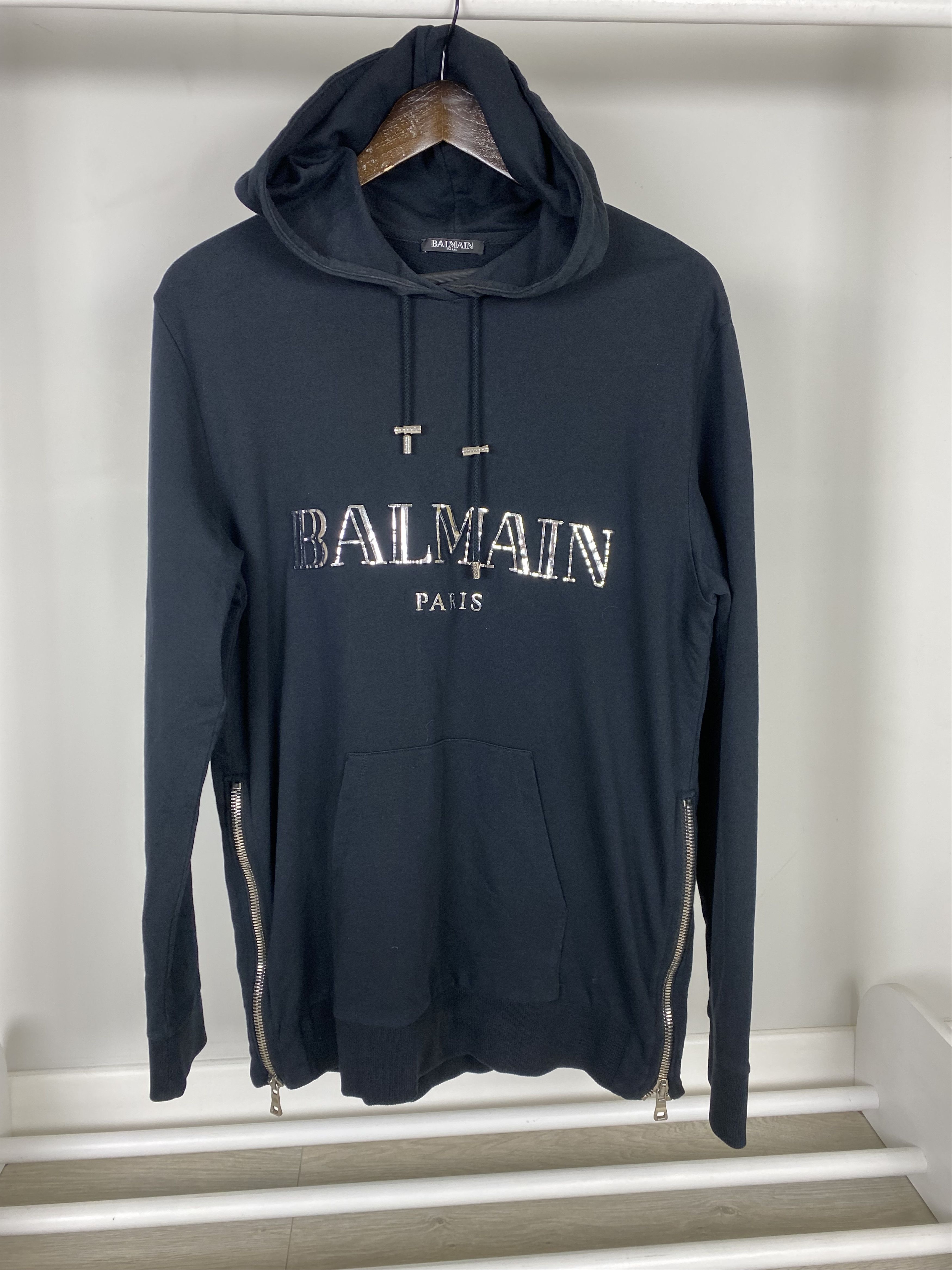Balmain Balmain Oversized Big Logo Hoodie Size XS / US 0-2 / IT 36-38 - 4 Thumbnail