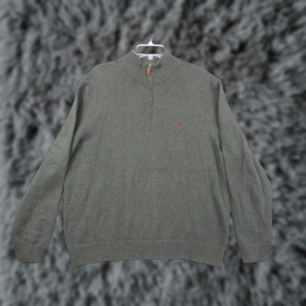 Ralph Lauren Polo Ralph Lauren Sweater XL Mens Estate Rib Pullover Gray Size US XL / EU 56 / 4 - 1 Thumbnail