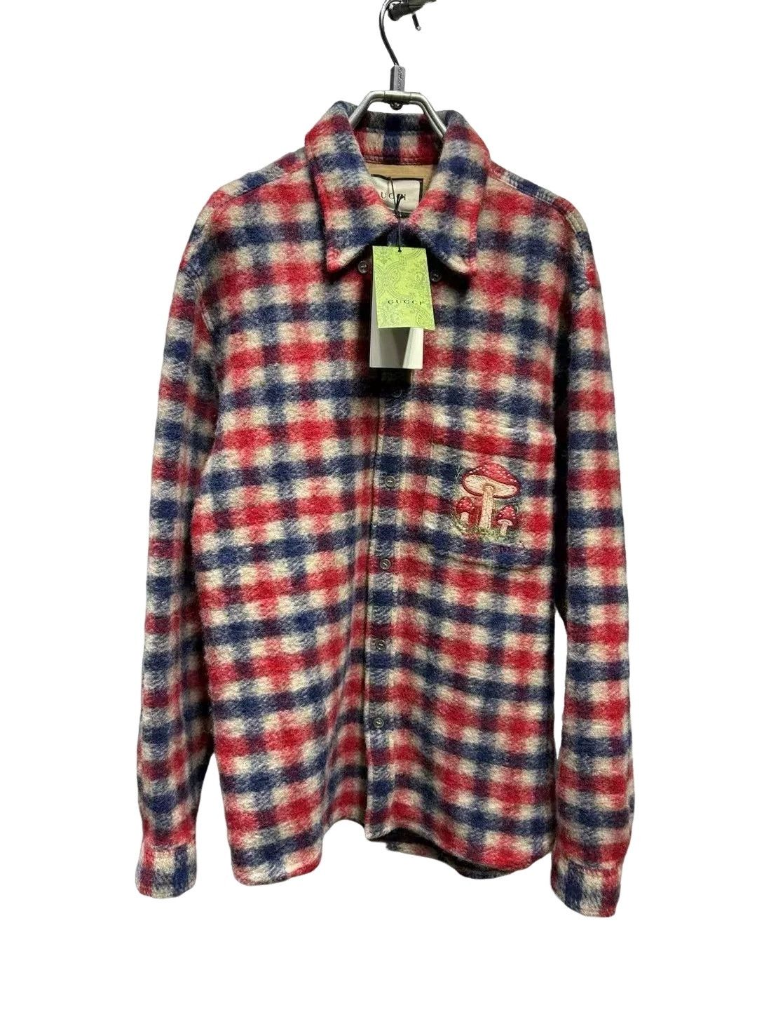Gucci Gucci Mushroom Plaid Shirt Jacket Size M Size US M / EU 48-50 / 2 - 1 Thumbnail