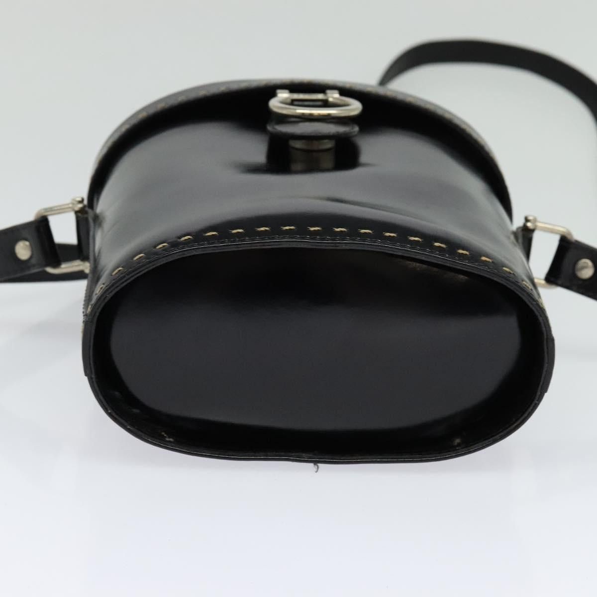 Celine CELINE Shoulder Bag Patent Leather Black Size ONE SIZE - 9 Thumbnail