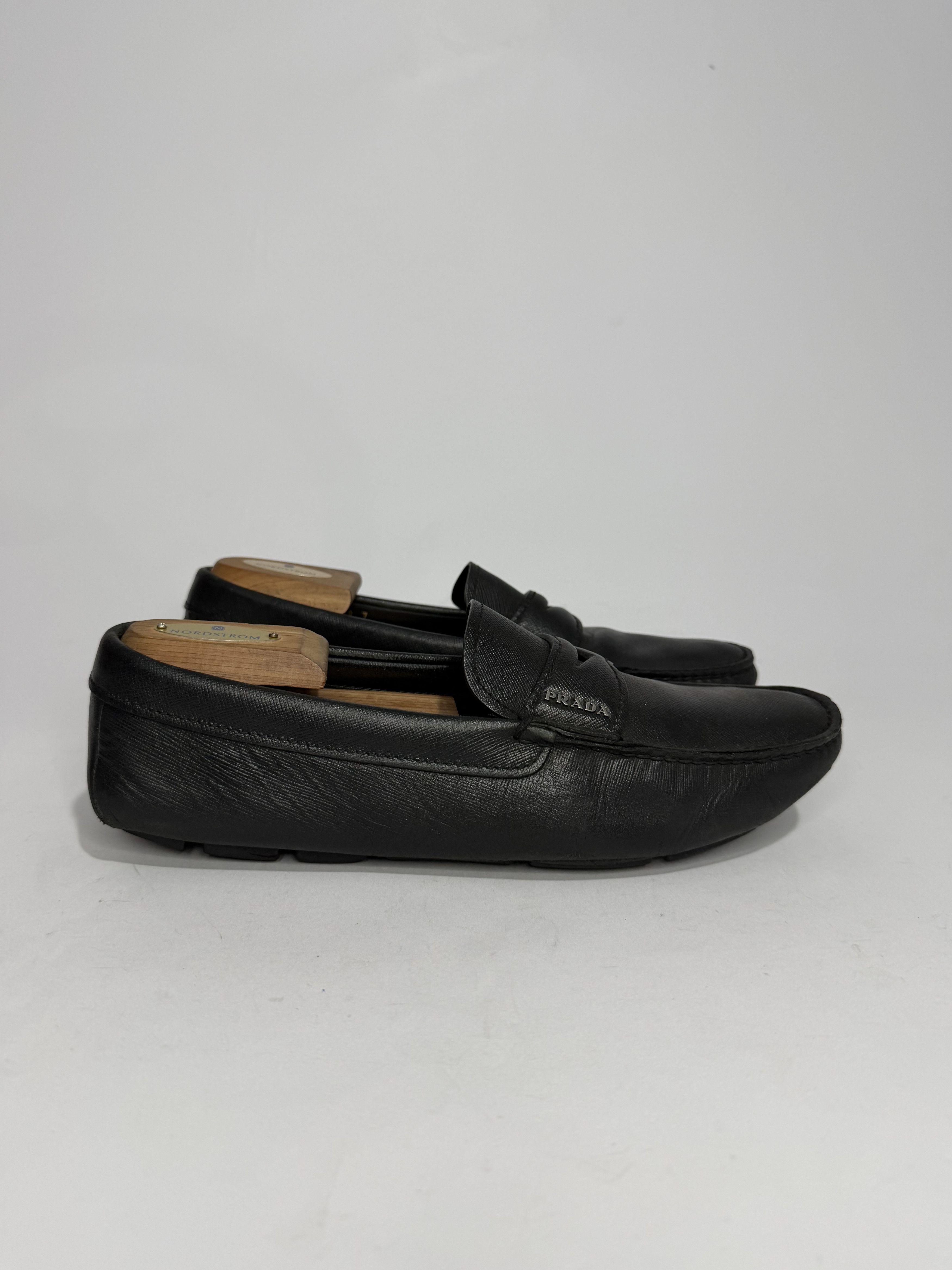Prada Prada Black Leather Driver Loafer Size 7 UK/ 8 US/ 41 EU Size US 8 / EU 41 - 1 Thumbnail