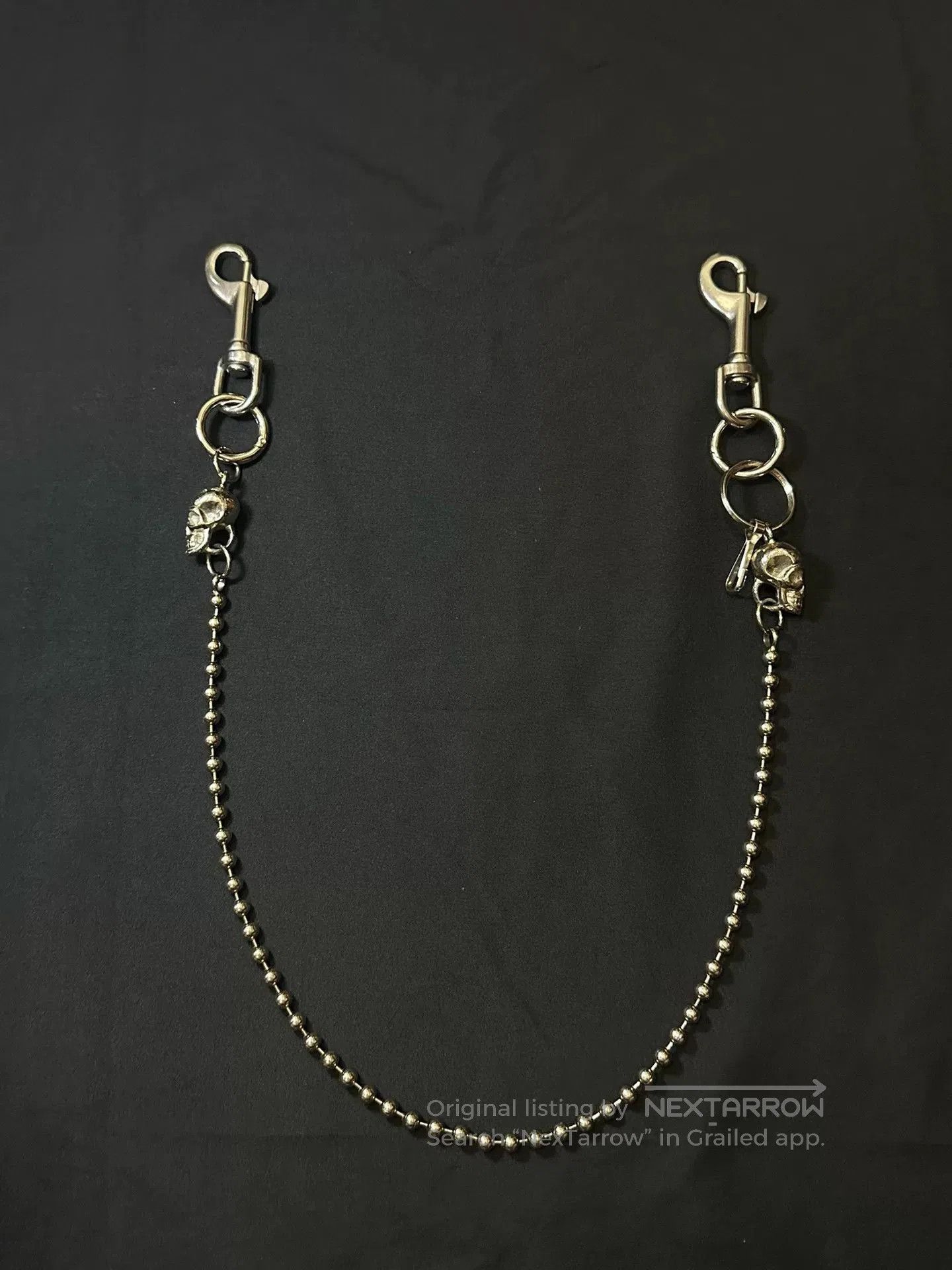 vintage skull bead chain from the 90s.