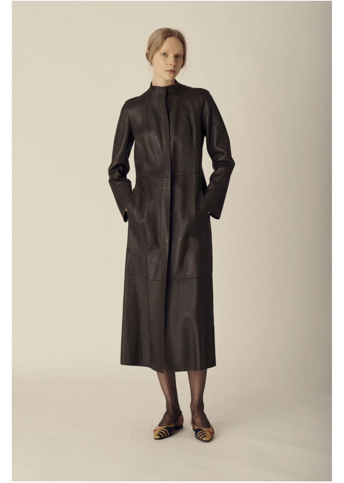 Donna Karan Donna Karan Vintage Leather Coat Size S / US 4 / IT 40 - 1 Thumbnail