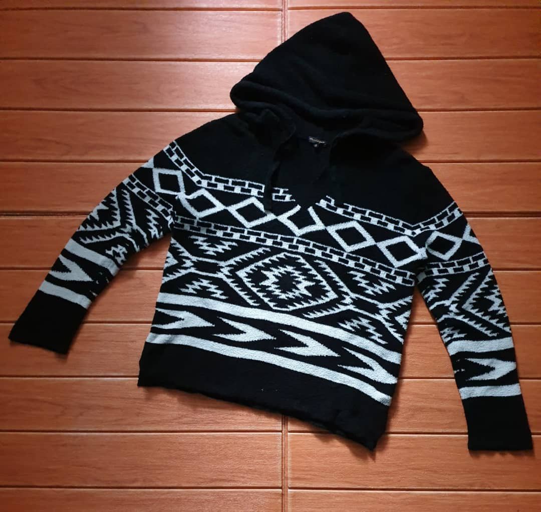PPFM Purple & Yellow black and white Navajo Sweater Size US S / EU 44-46 / 1 - 1 Thumbnail