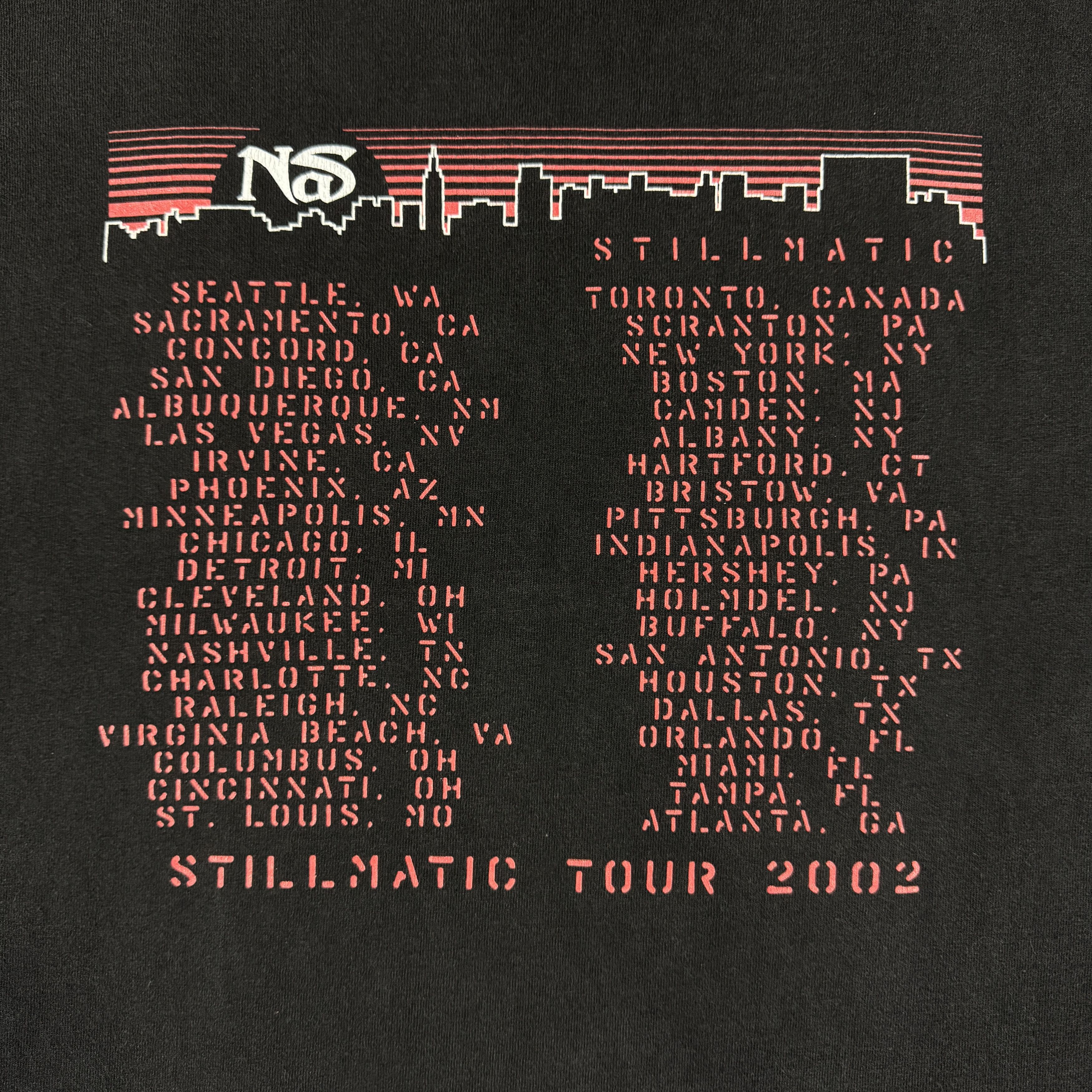 Rap Tees Vintage 2002 Nas Stillmatic Tour Shirt Size US L / EU 52-54 / 3 - 9 Thumbnail