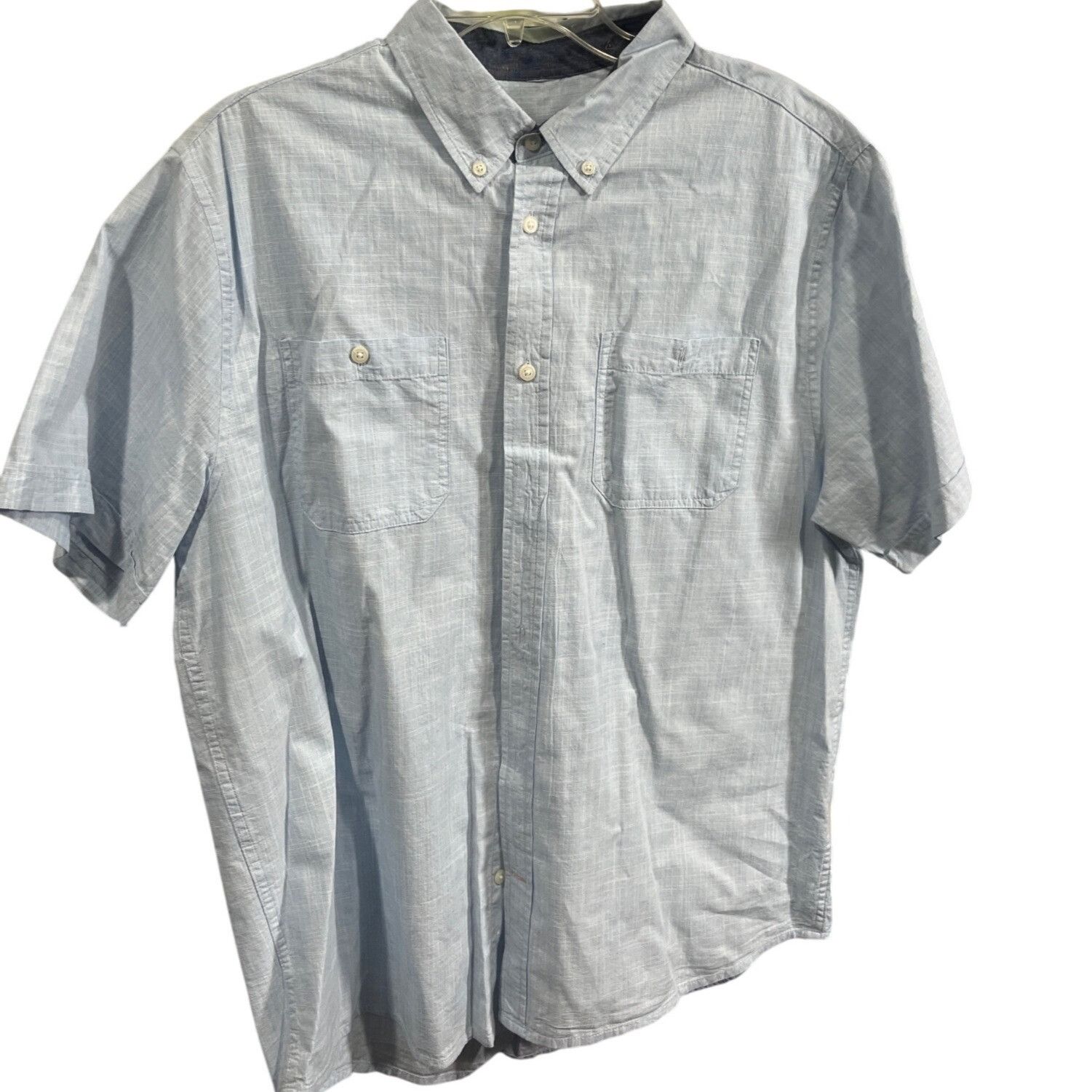 Tricots St. Raphael Tricots St. Raphael Mens XL Light Blue Short Sleeve Button-D Size US XL / EU 56 / 4 - 1 Thumbnail