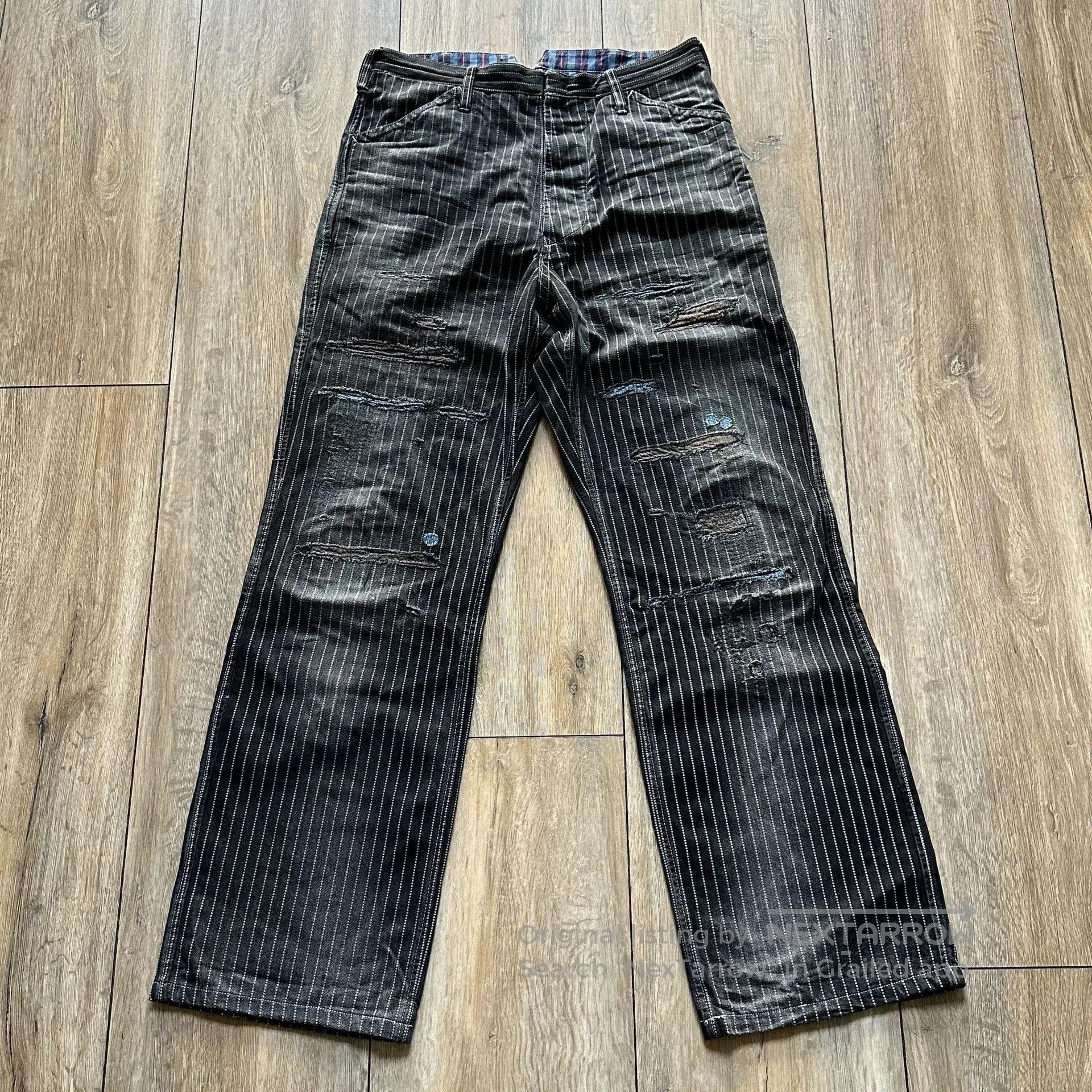 Jelado JELADO WABASH Discharge Distressed Patched Pants. Size US 31 - 1 Thumbnail