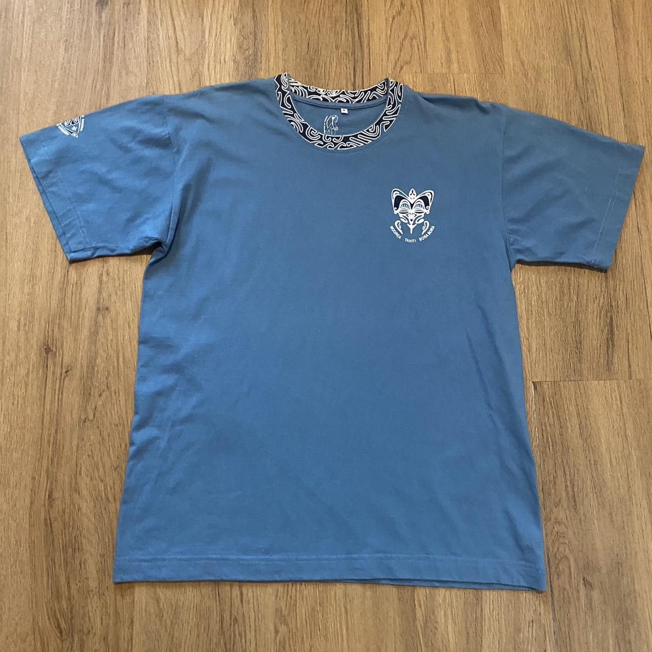 Other Blue and white graphic turtle print tee Size US M / EU 48-50 / 2 - 2 Thumbnail