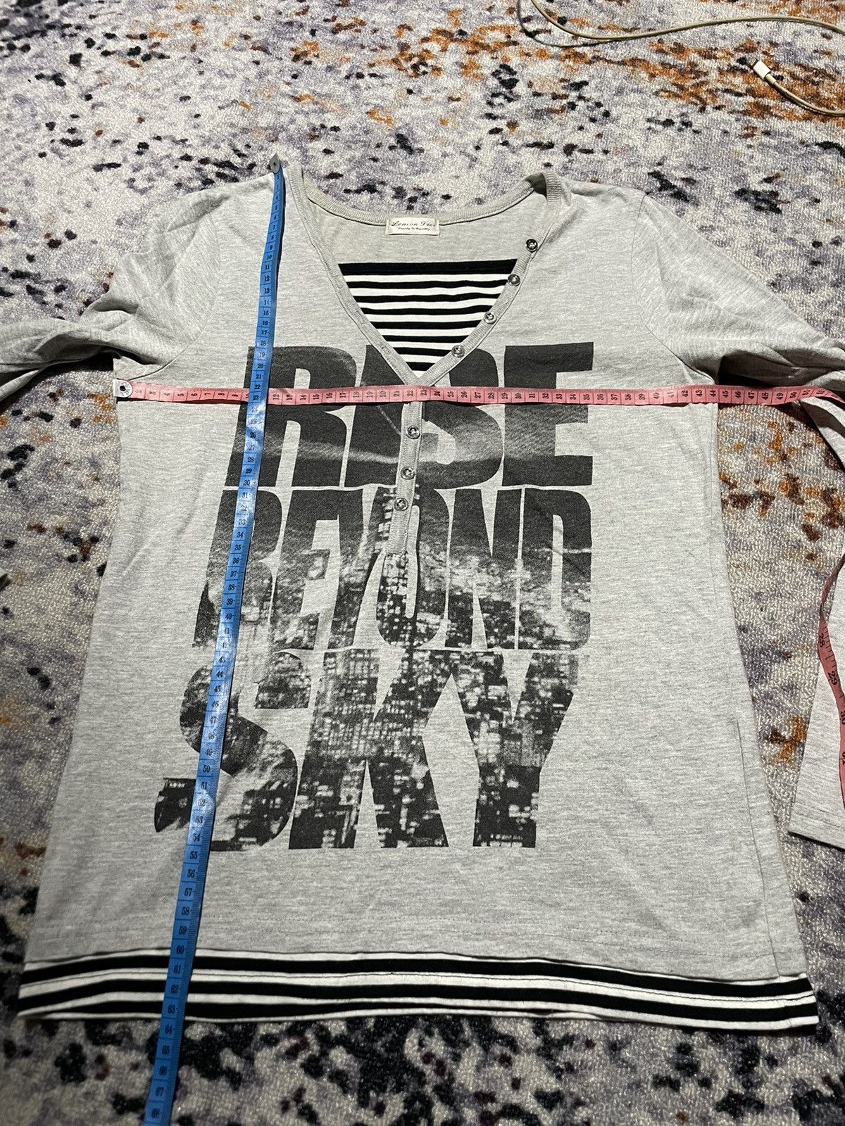 Japanese Brand 2000s Japanese Lemon Free Double Layer Photo Tee Size US S / EU 44-46 / 1 - 4 Thumbnail