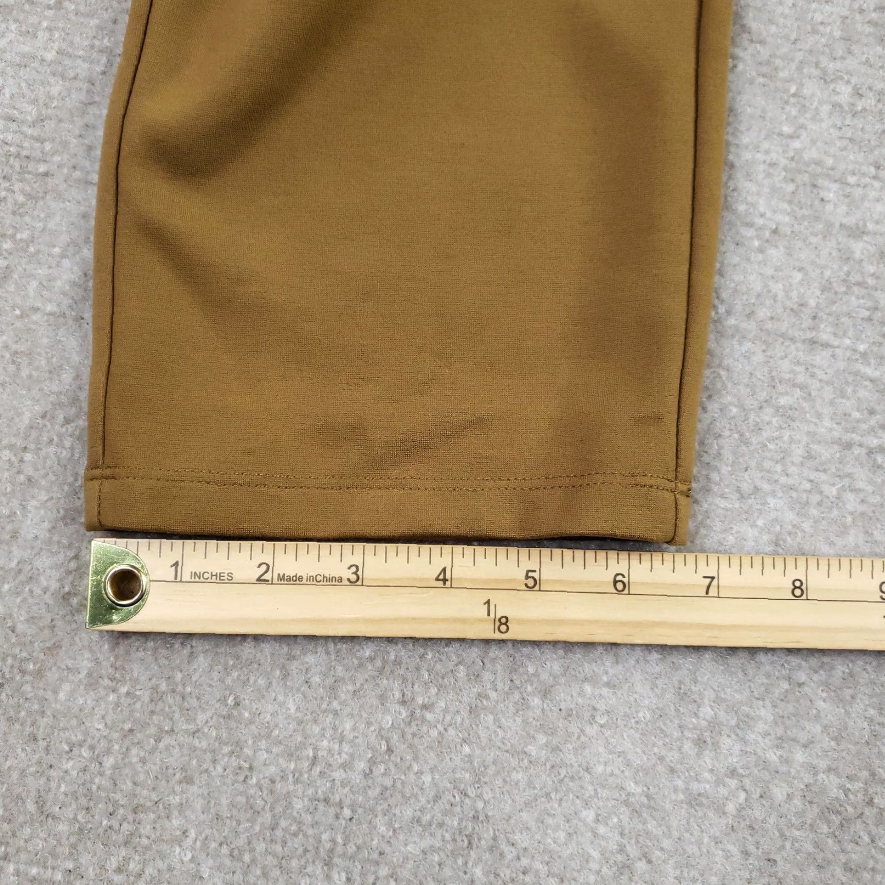 Eileen Fisher Pants Womens Small Olive Green Dress Stretch Tapered Leg Made  USA