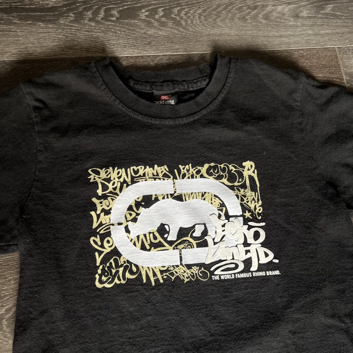 Ecko Unltd. Vintage 2000s Ecko Unlimited Rhino Graphic Logo Baby T Shirt Size S / US 4 / IT 40 - 2 Thumbnail