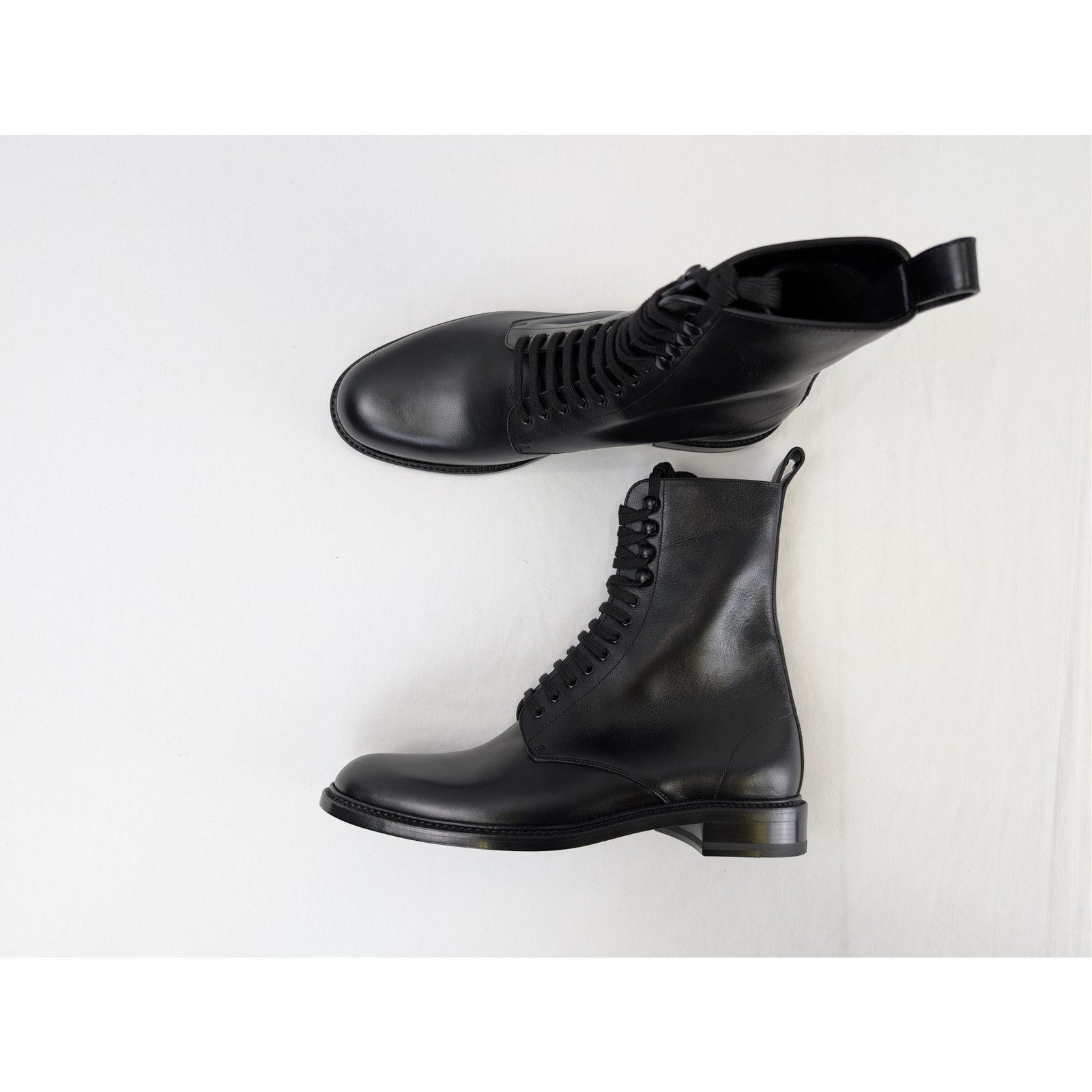 Saint Laurent Paris o1rshd1 Stalker Army 20 Lace up Boots in Nero Size US 10 / EU 43 - 1 Thumbnail