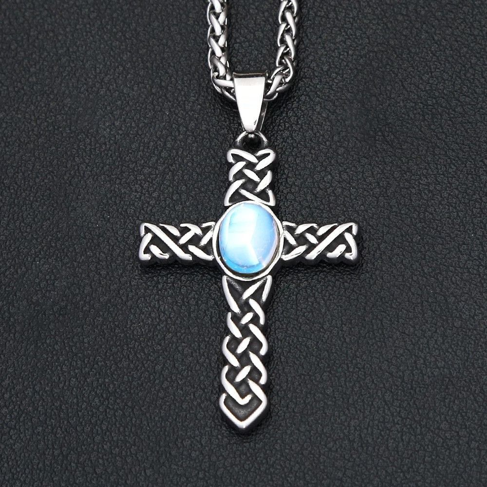 Vintage Nordic Viking Celtics Knot Cross Pendant Necklace Size ONE SIZE - 4 Thumbnail