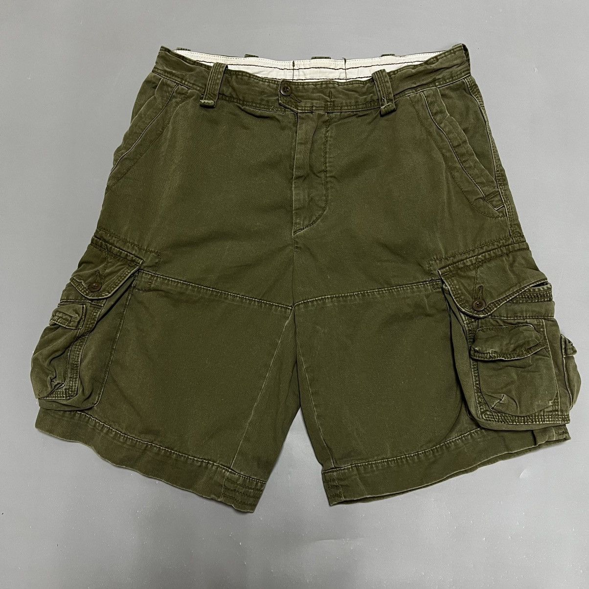 Polo Ralph Lauren × Ralph Lauren × Vintage Polo Ralph Lauren Vintage Cargo Shorts Multi Pocket y2k Size US 32 / EU 48 - 1 Thumbnail