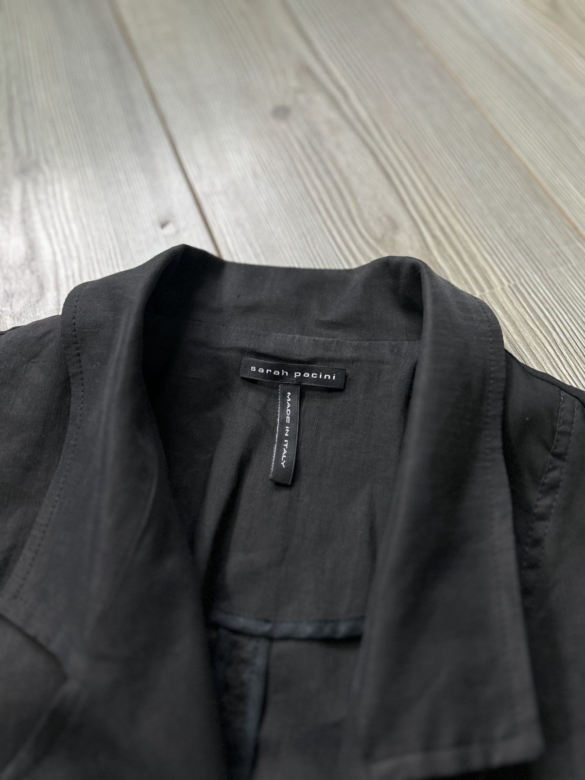 Sarah Pacini Sarah Pacini Avantgarde Linen Biker Jacket Style Size XS / US 0-2 / IT 36-38 - 6 Thumbnail