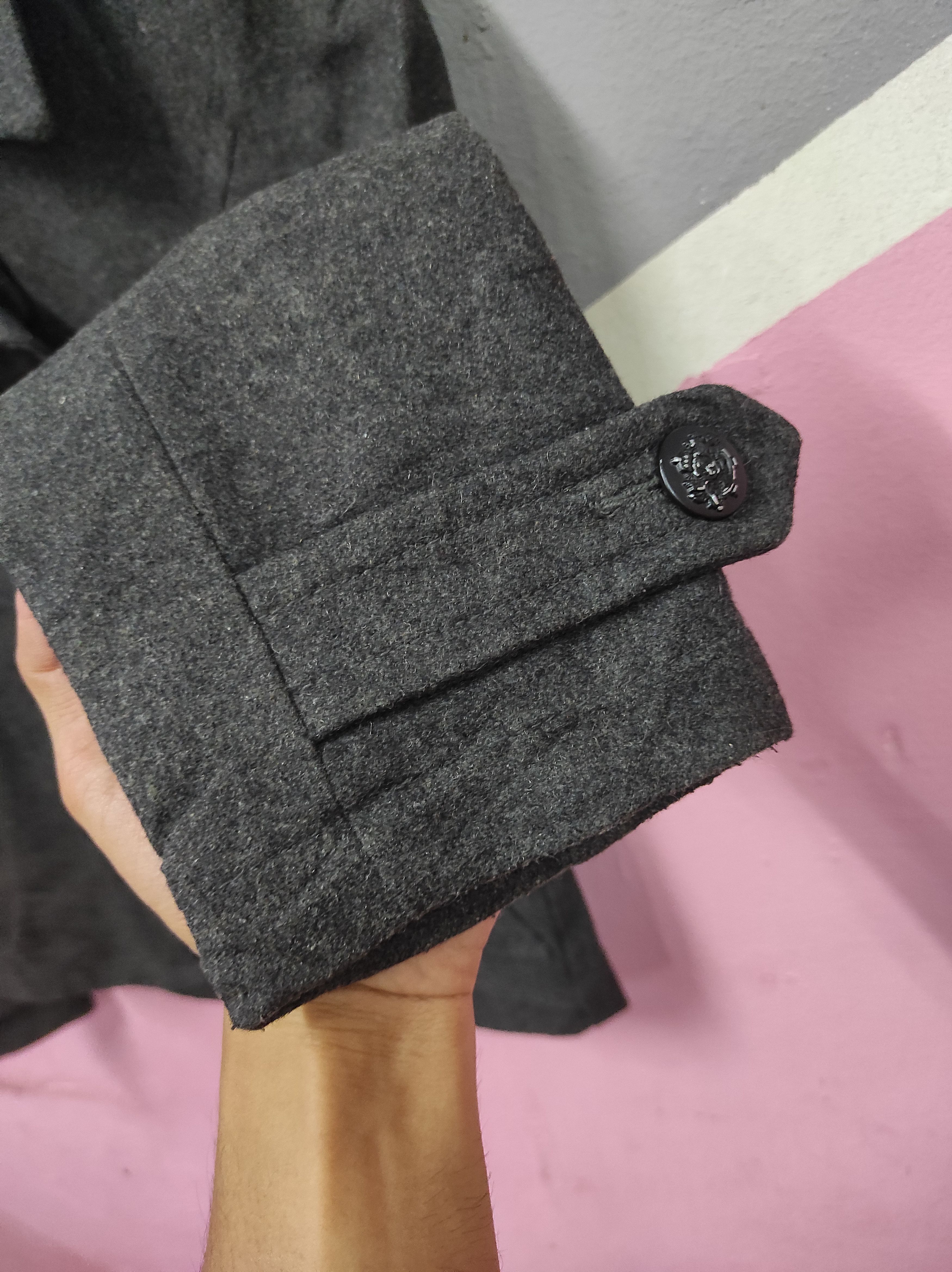 Designer × Japanese Brand PPFM WOOL DOUBLE BREASTED COAT JACKET Size L / US 10 / IT 46 - 5 Thumbnail