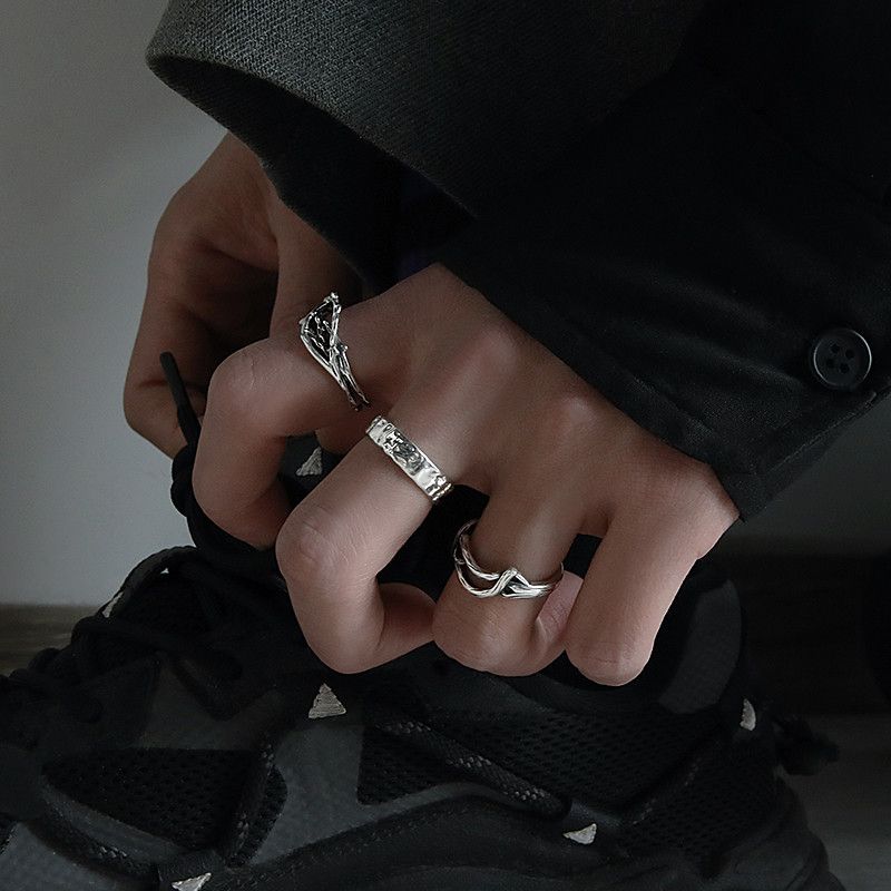Jewelry Hip-hop Jewelry Rings Open Size Chrome Ring (Size 7-13) Size ONE SIZE - 2 Thumbnail