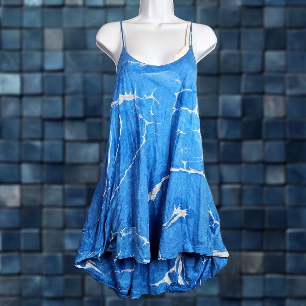 Ralph Lauren Ralph Lauren Blue Tie Dye Cami Tank Top Women XS Sleeveless Strap Tank Top Casual Style Size XS / US 0-2 / IT 36-38 - 1 Thumbnail
