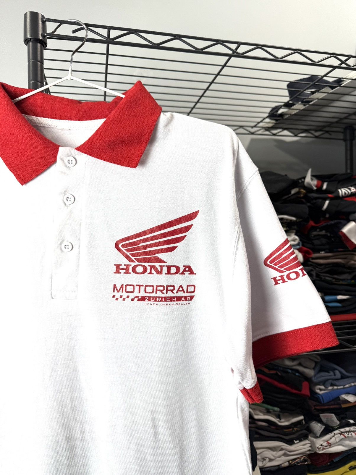 Honda Vintage Honda Mottorad Zurich T Shirt Racing Size US L / EU 52-54 / 3 - 3 Thumbnail
