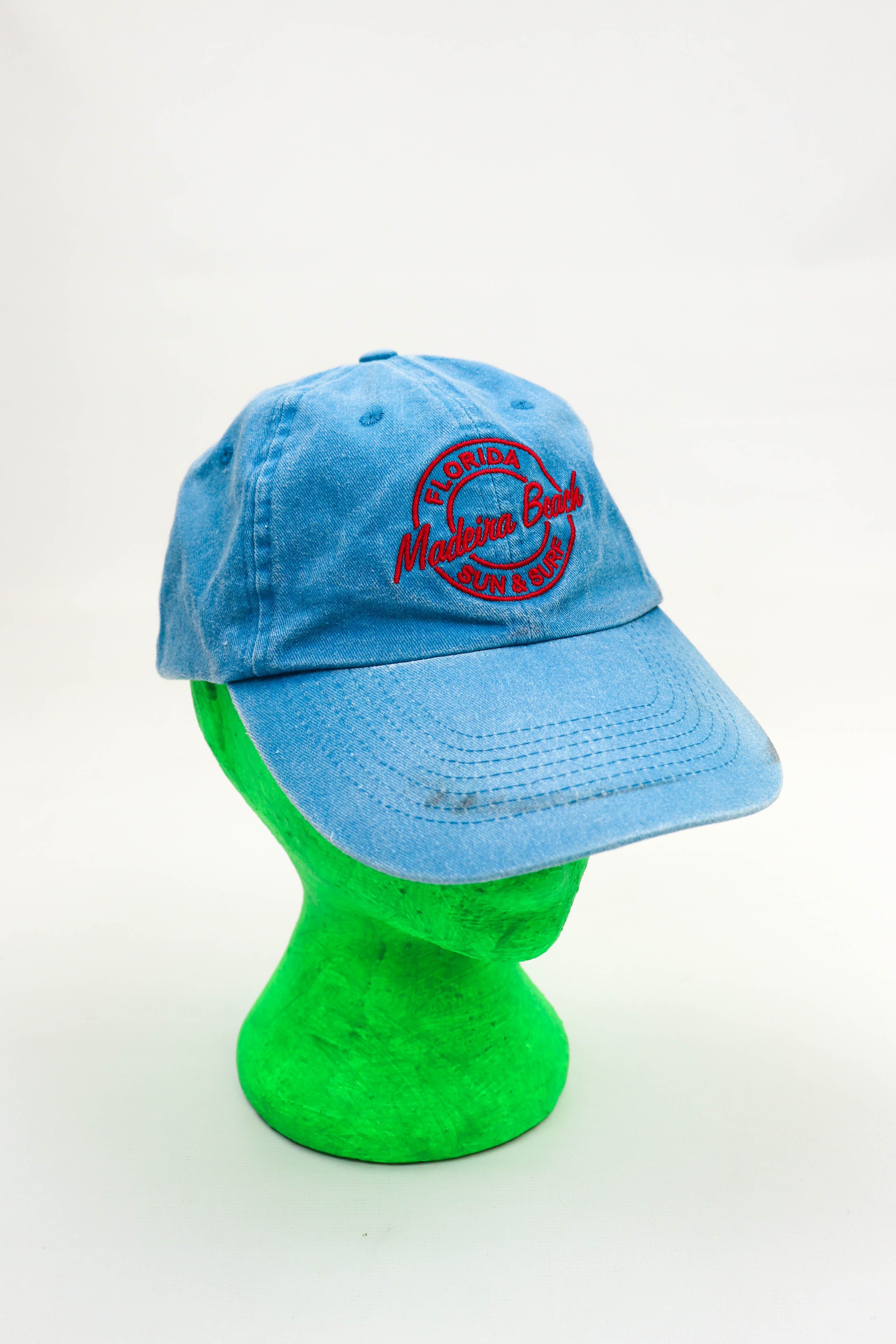Other Vintage Sun Faded Blue Madeira Beach FLORIDA Logo Cap Size ONE SIZE - 3 Thumbnail