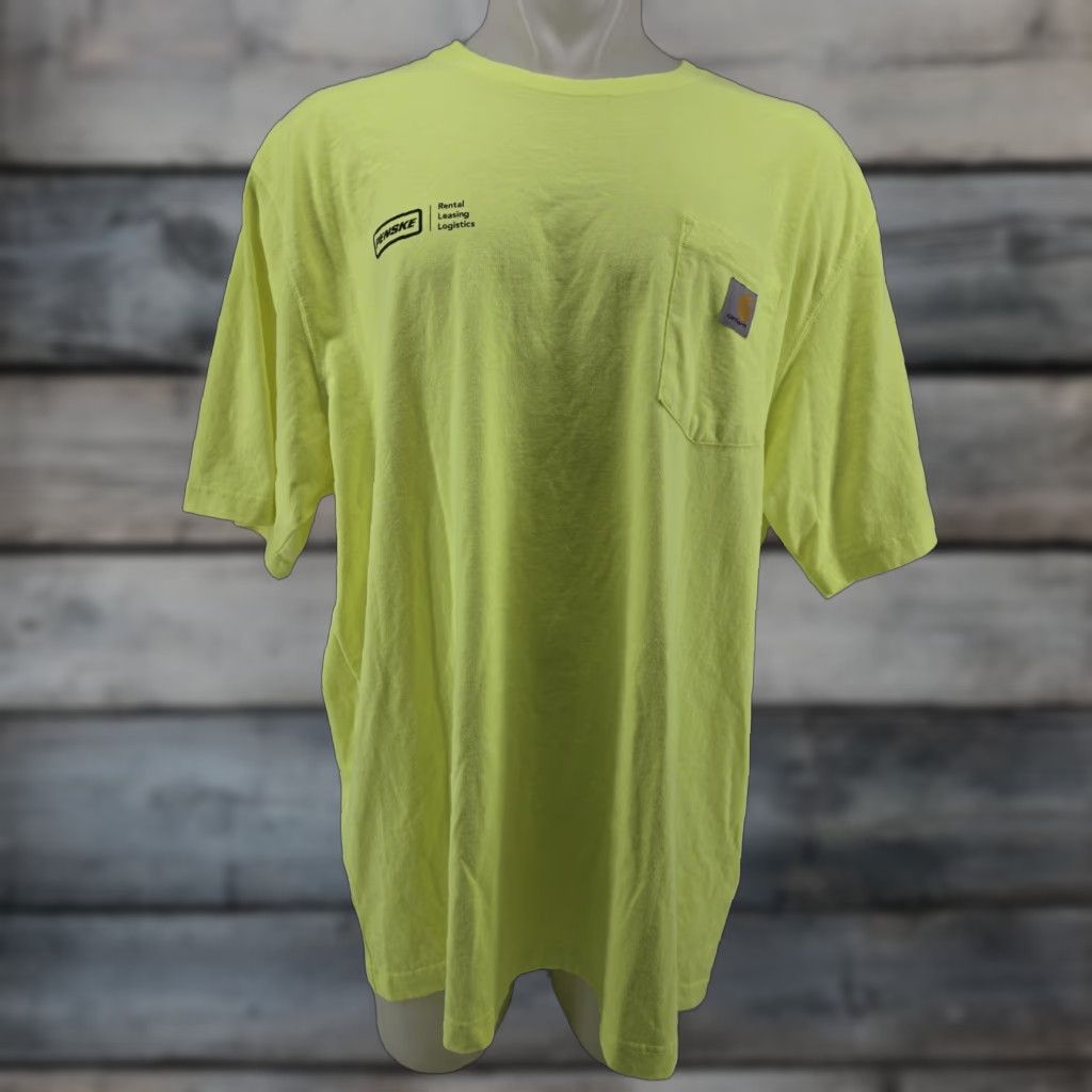 Carhartt Carhartt T-shirt Mens 2XL Yellow Crew Neck Pocket Shirt Vintage-None Size US XXL / EU 58 / 5 - 1 Thumbnail