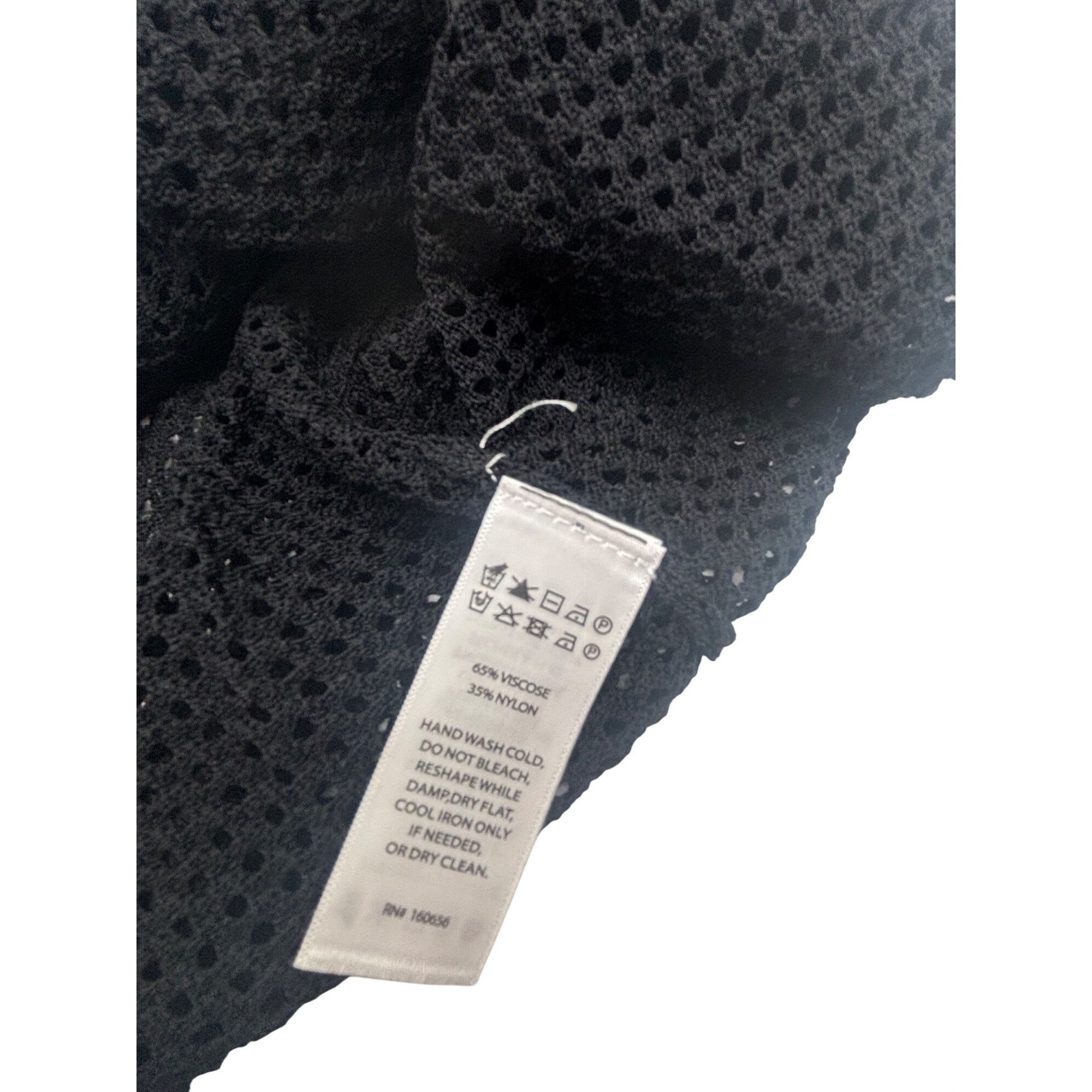 Other Tahari Womens Black Crochet Halter Cover-Up Dress, Black, Sz Size S / US 4 / IT 40 - 6 Thumbnail