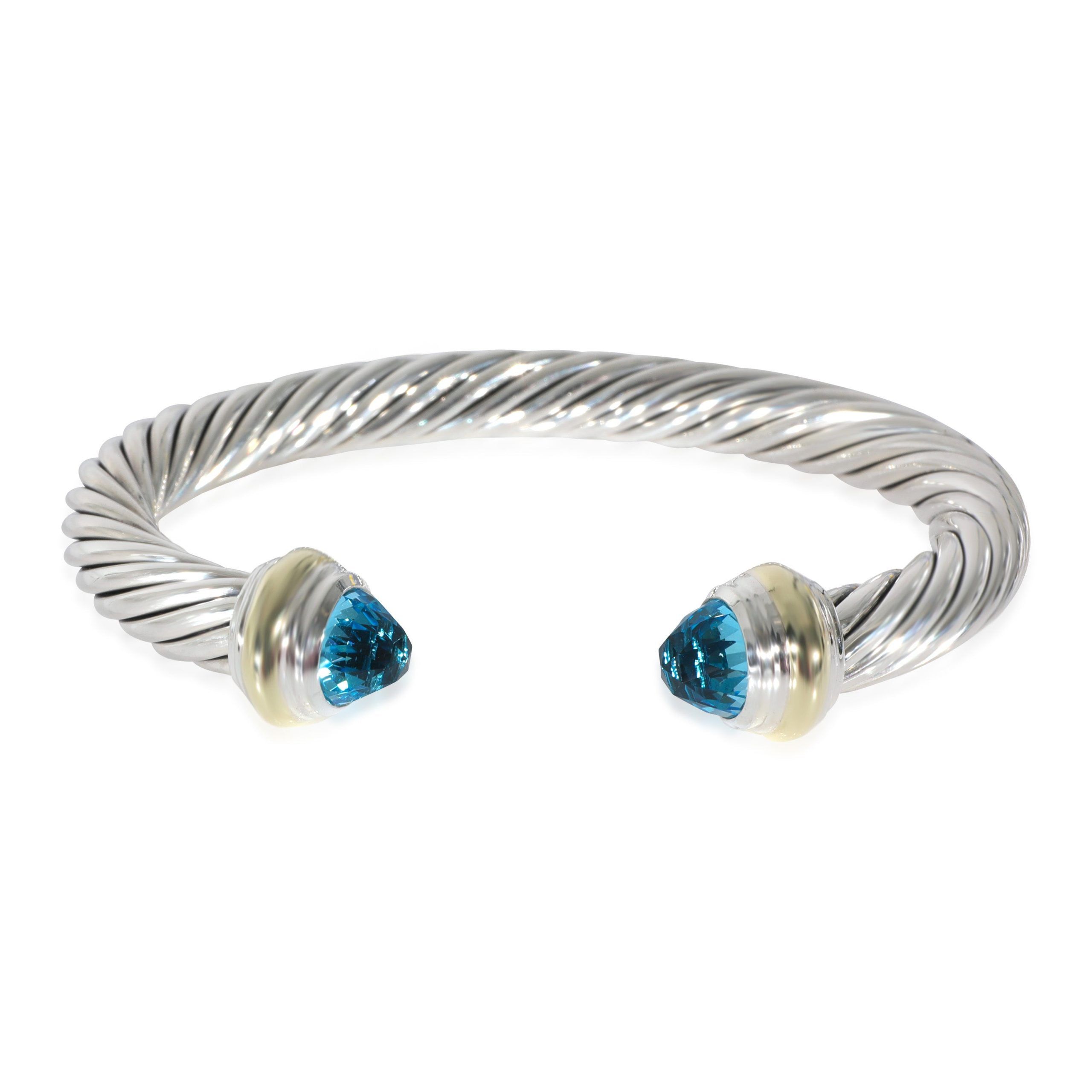 image of David Yurman 7Mm Cable Classic Bracelet With In 14K Yellow Gold/sterling Silver, Women's