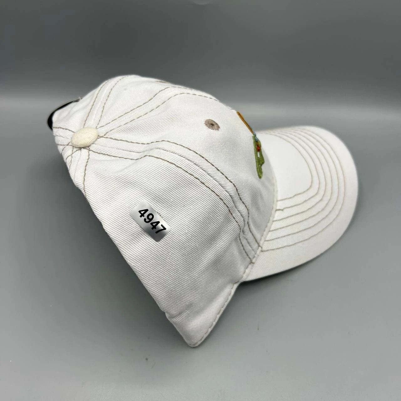 Greg Norman Greg Norman Golf Hat Men White Embroidered Strap Back Cotton Size ONE SIZE - 8 Thumbnail