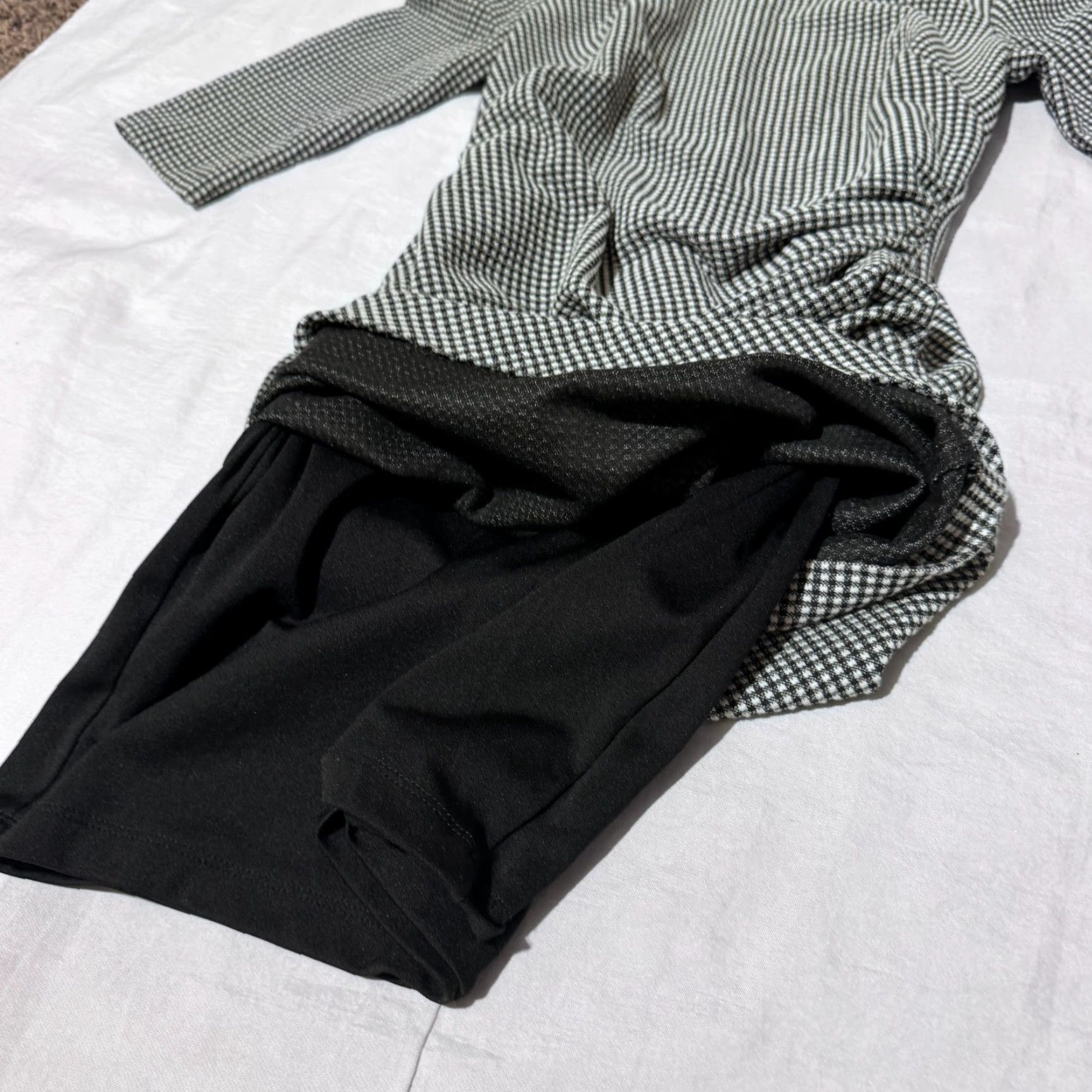 Ralph Lauren Lauren Ralph Lauren Dress Womens Gray Stretch Knit Knee Length 4 Size Round Neck Sleeve 3/4 Princess Sheath Shift Classic Modern Career Party/Cocktail Size S / US 4 / IT 40 - 8 Thumbnail