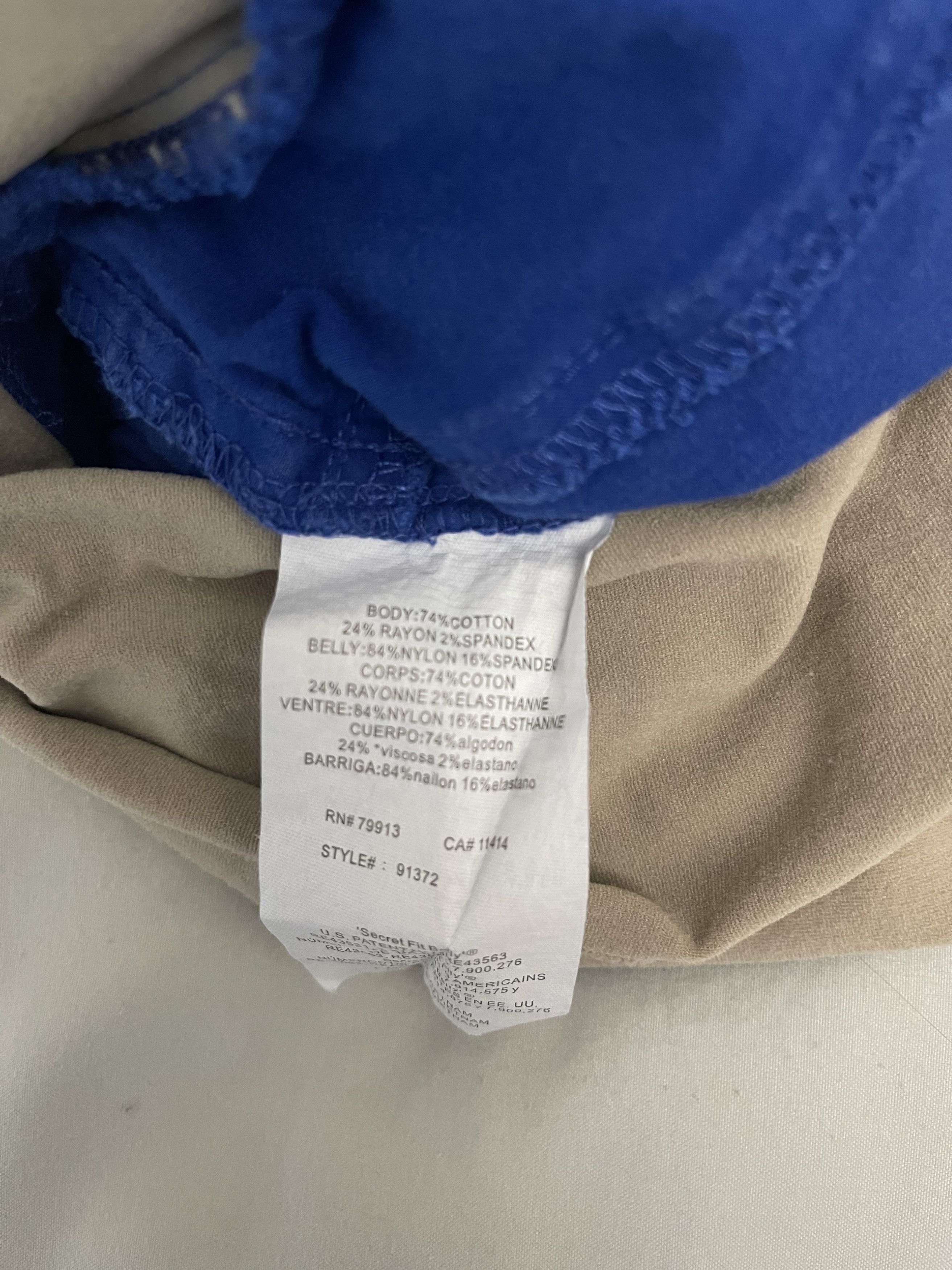 Other Women's Motherhood Maternity Blue Full Panel Pullon Pants XS Size 26" / US 2 / IT 38 - 4 Thumbnail