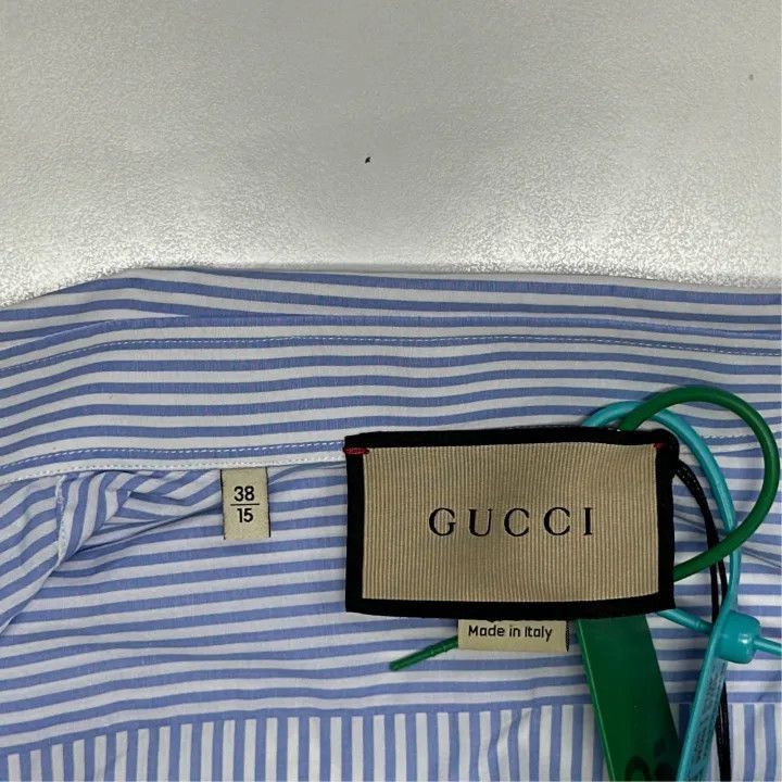 Gucci Gucci Gucci Striped Long Sleeve Shirt for Men -2506 Size US M / EU 48-50 / 2 - 2 Thumbnail