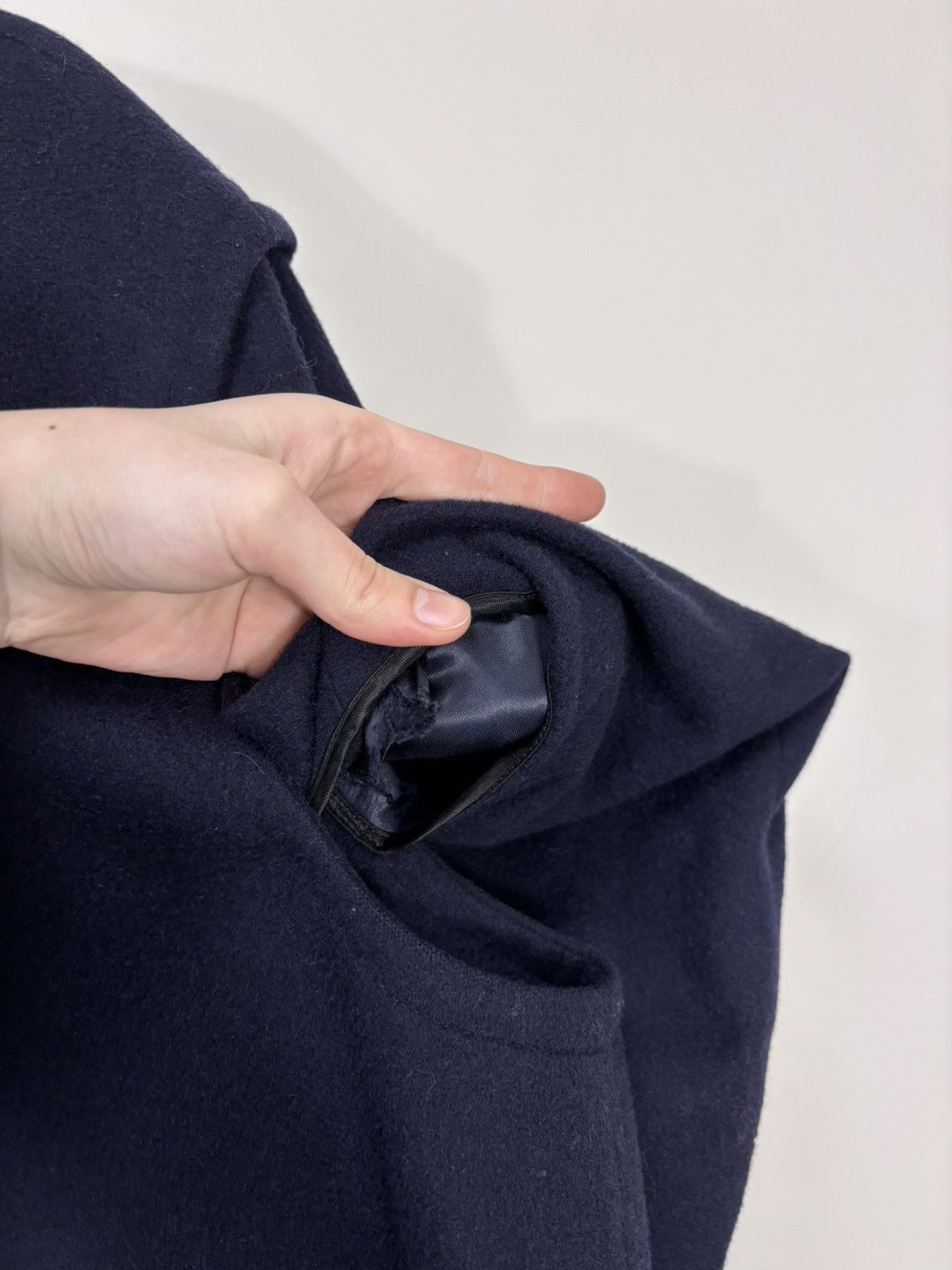 Other Vintage Steinbock Himalaya Loden Navy Blue Wool Overcoat Size US XL / EU 56 / 4 - 12 Thumbnail