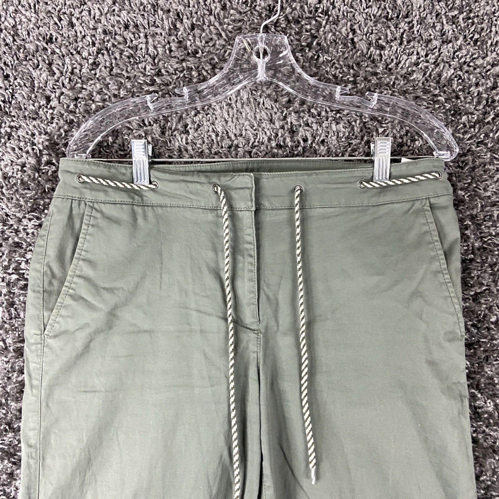 Talbots TALBOTS Wide Crop Green Pants Women’s 6 Regular Size 28" / US 6 / IT 42 - 5 Thumbnail