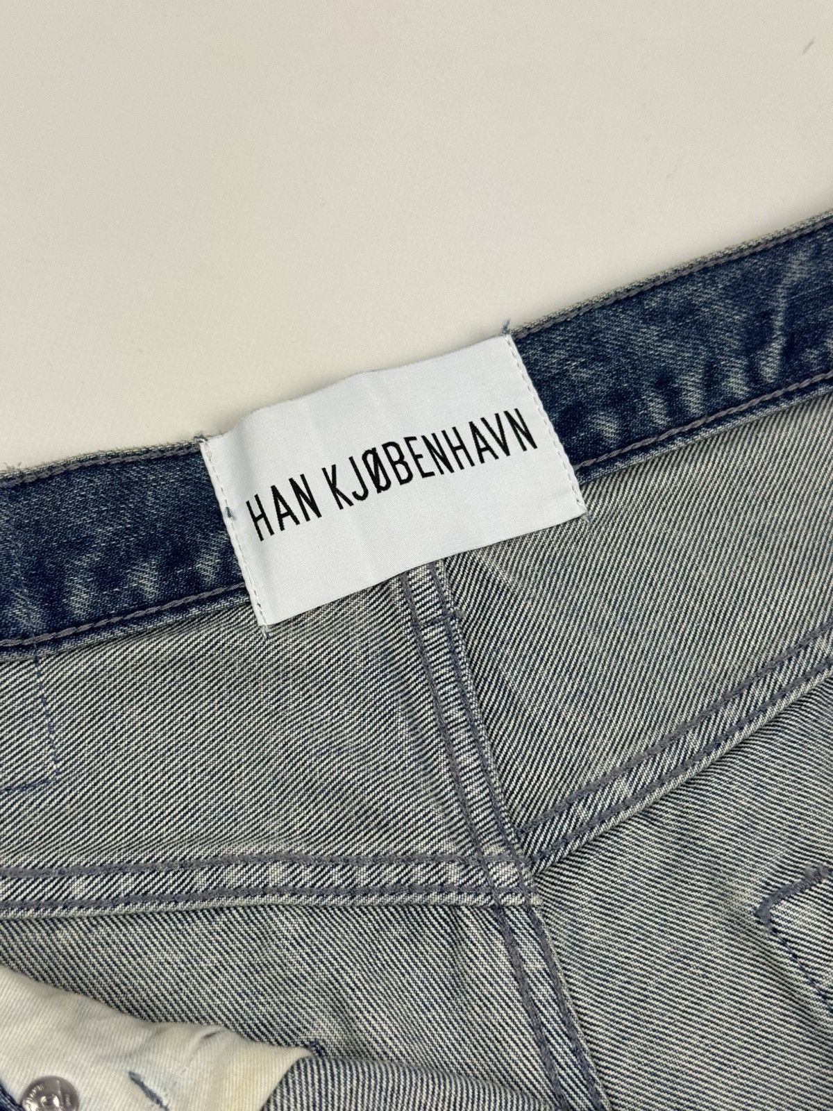Han Kjobenhavn New! Han Kjobenhavn Drop Crotch Washed Selvage Denim Jeans Size US 30 / EU 46 - 12 Thumbnail