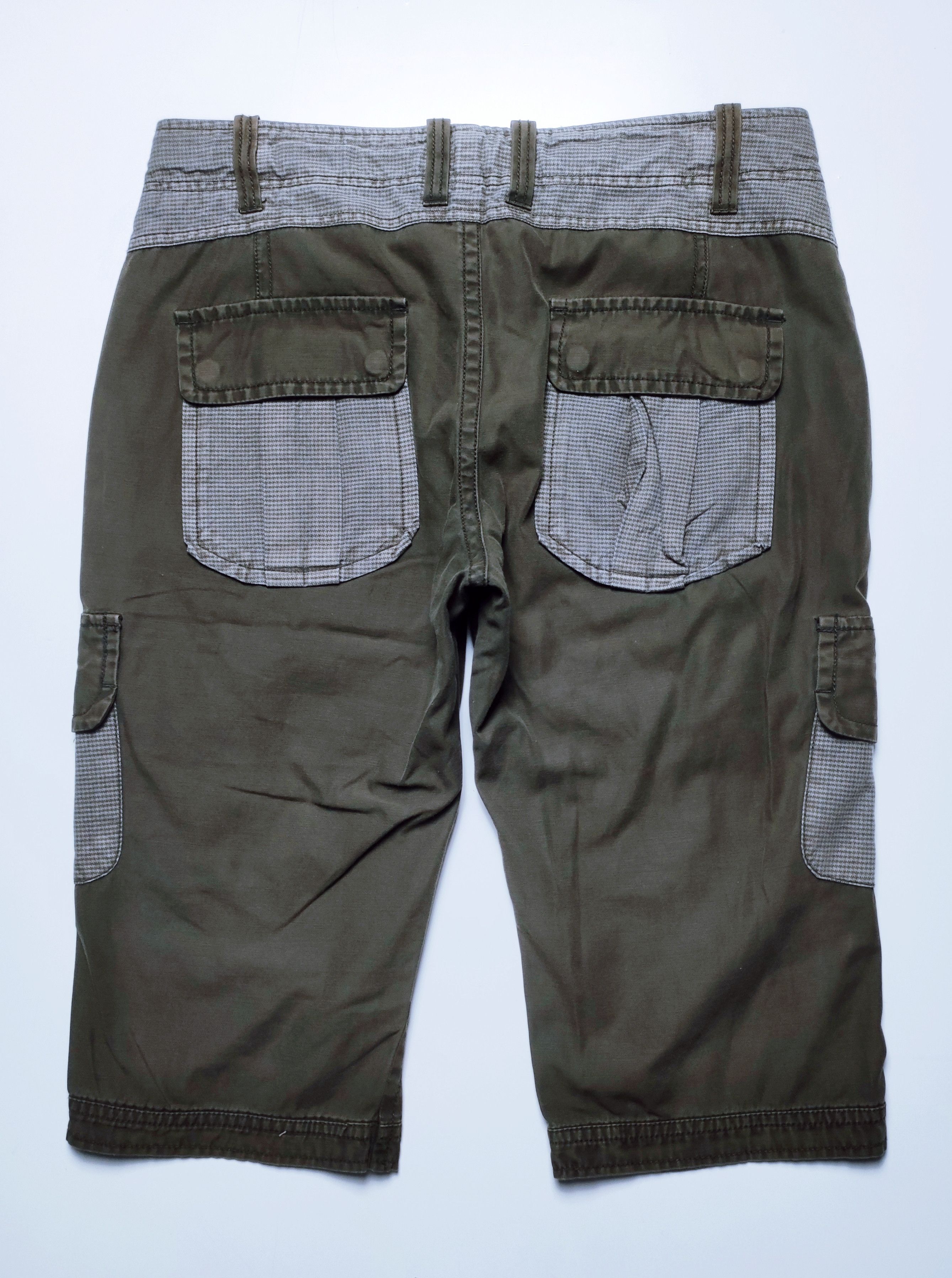 Other Oilcake Punk Inspired Patchwork Short Cargo Pants Size US 34 / EU 50 - 3 Thumbnail