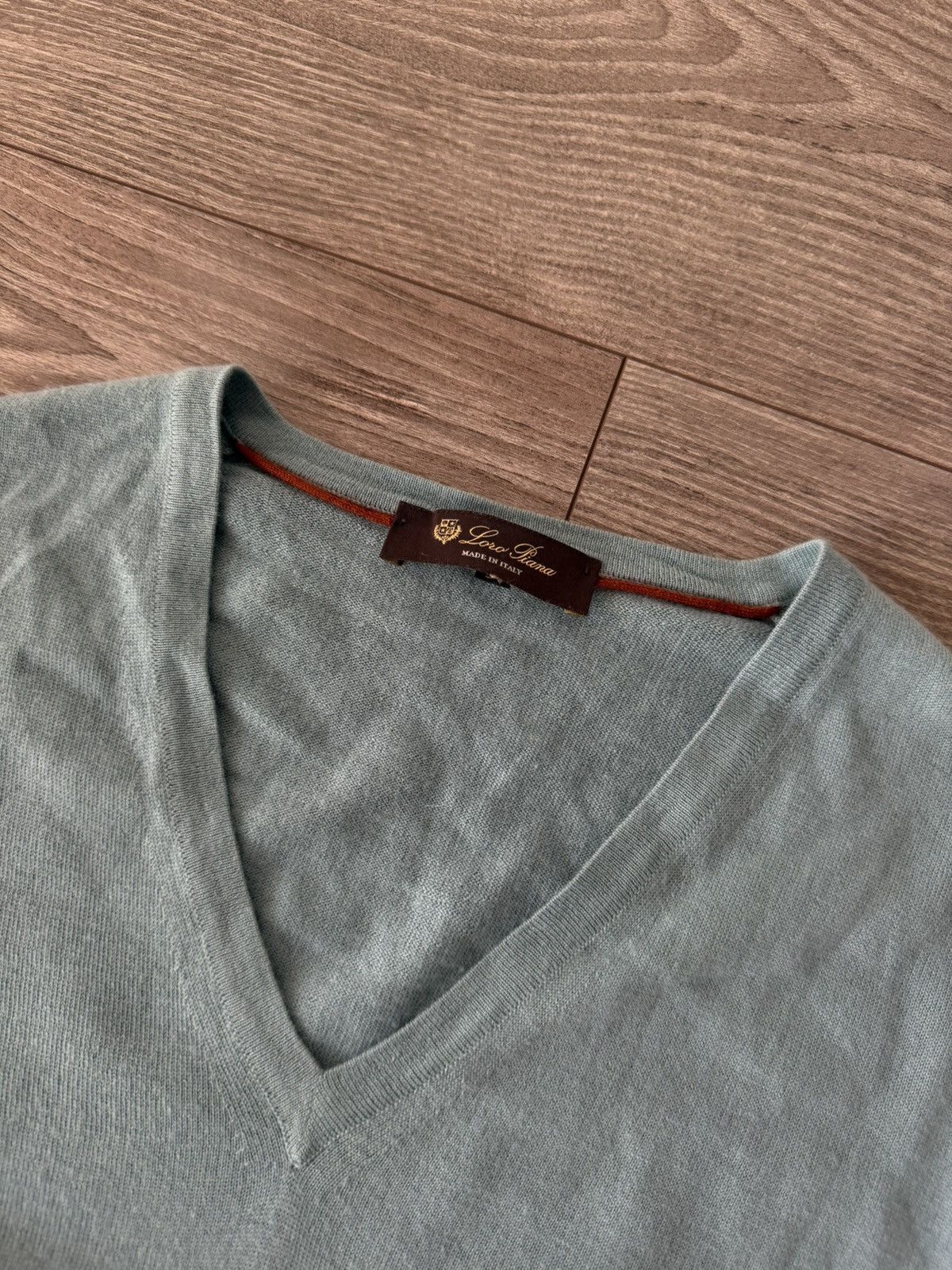 Loro Piana Rare Loro Piana 100% Cashmere Made in Italy V Neck Sweater Size US L / EU 52-54 / 3 - 4 Thumbnail