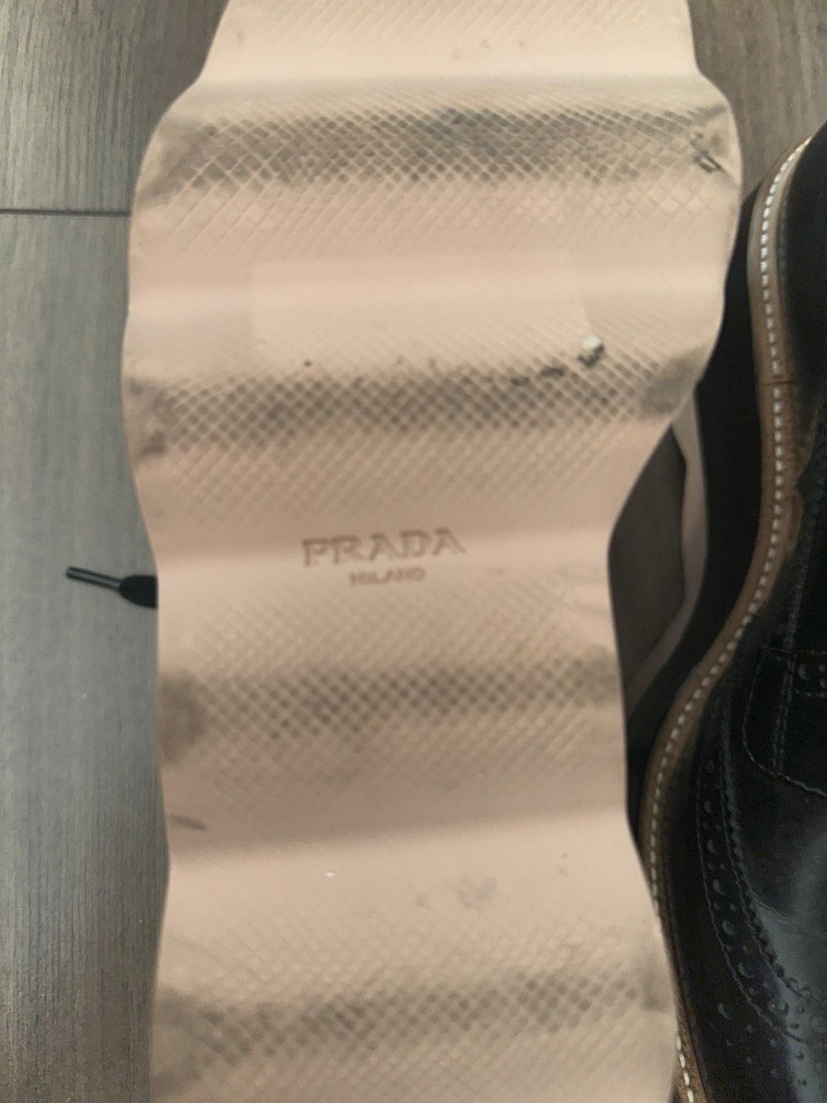 Prada Prada Black Leather Platform Shoes Size US 9 / IT 39 - 4 Thumbnail
