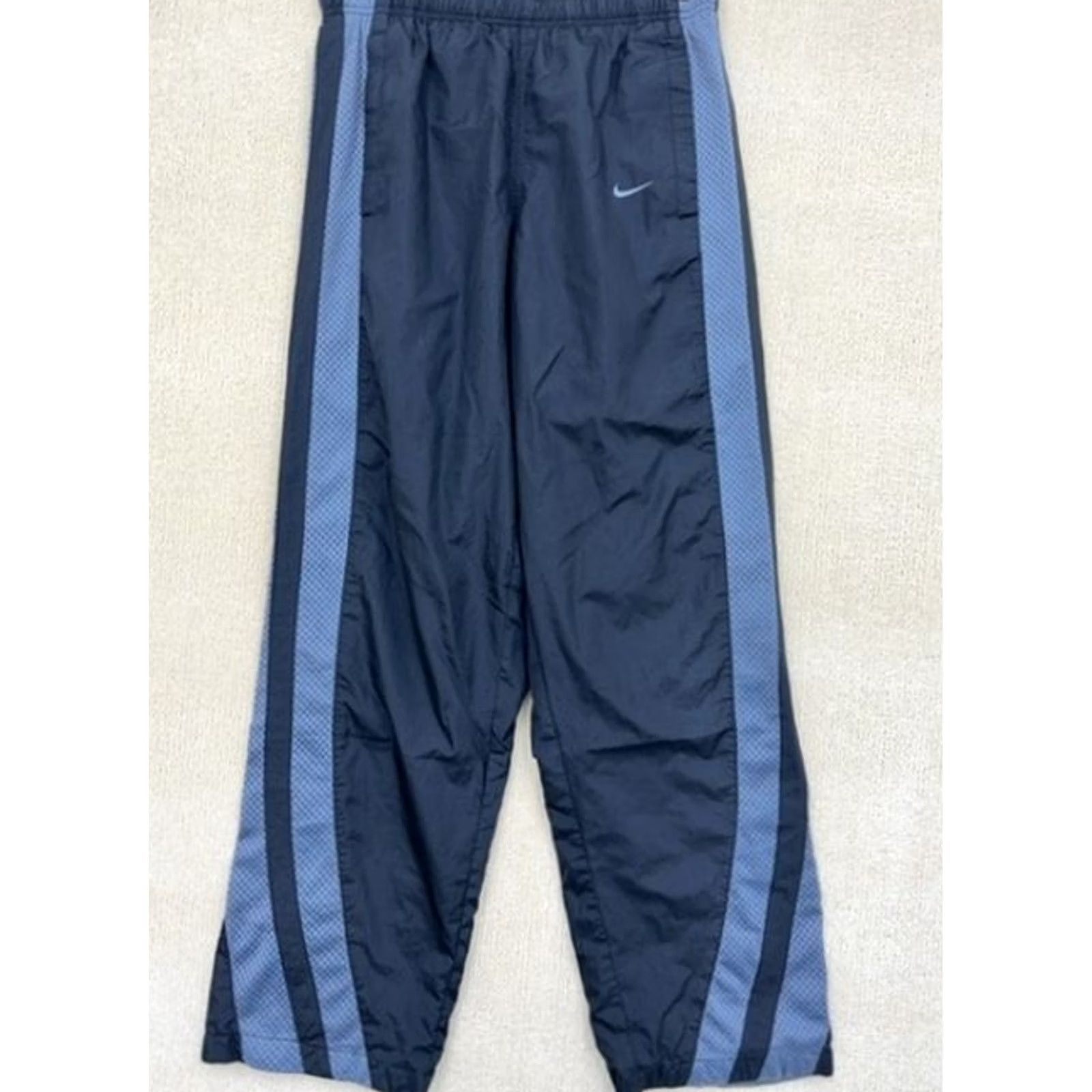 Nike Nike Track Pants Navy Blue - Unisex M Elastic Waist Pant Size US 31 - 2 Thumbnail